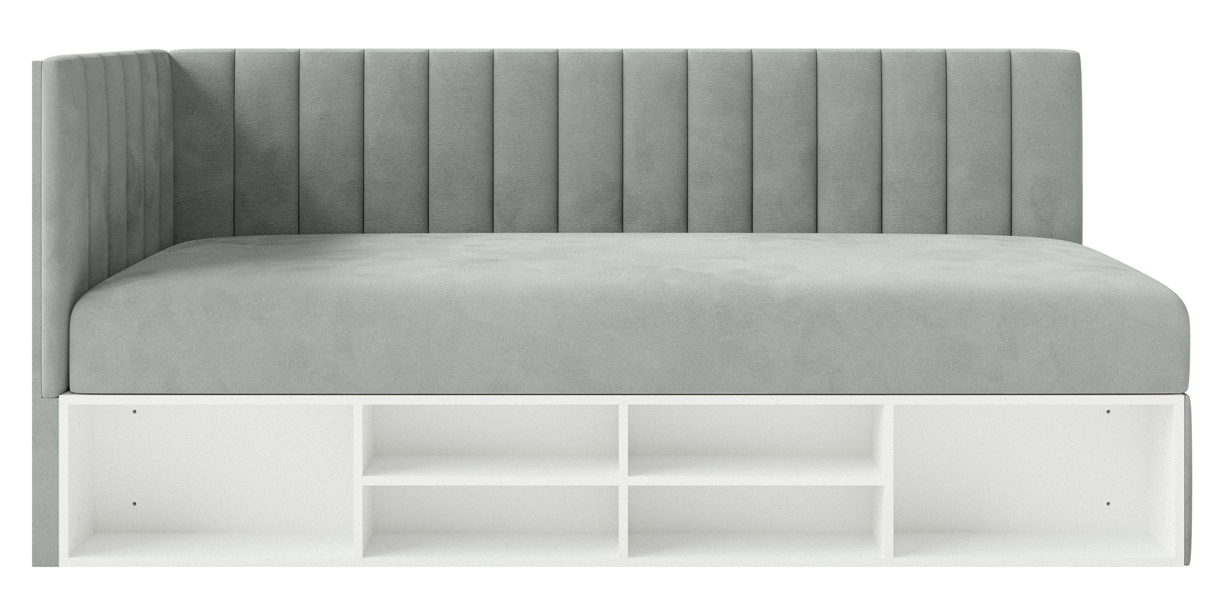 selsey-ventrio-jugendbett-90x200-cm-links-mit-stauraum-und-regal-grauer-velours image 6