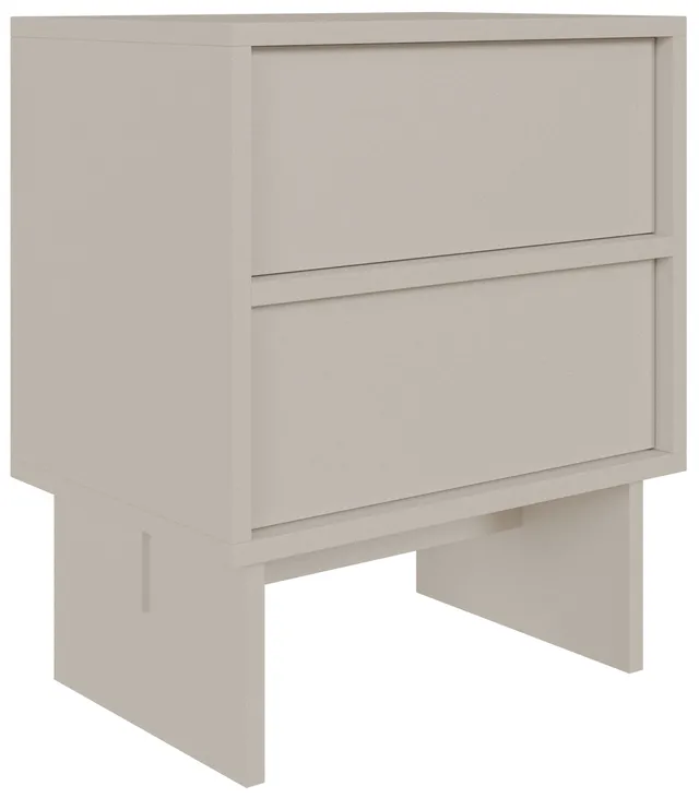selsey-sanva-nachttisch-50-cm-mit-zwei-schubladen-kaschmir image 1