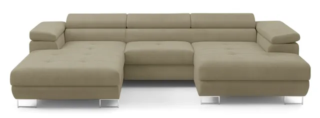 selsey-nollia-ecksofa-u-f-rmig-rechts-mit-schlaffunktion-hellbraunes-boucl image 1
