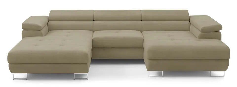 selsey-nollia-ecksofa-u-f-rmig-rechts-mit-schlaffunktion-hellbraunes-boucl image 1