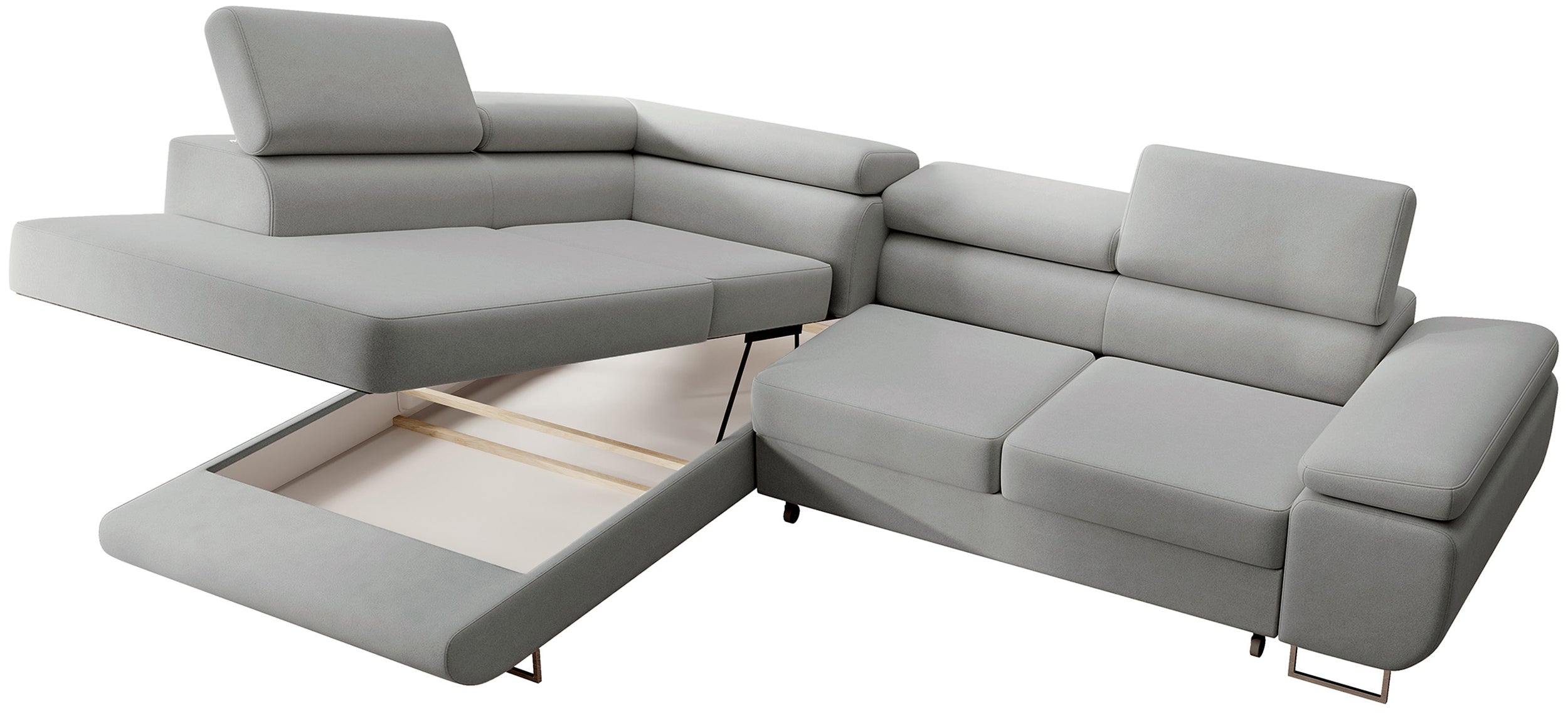 selsey-stevil-ecksofa-mit-schlaffunktion-l-form-links-mit-stauraum-grauer-samt image 8