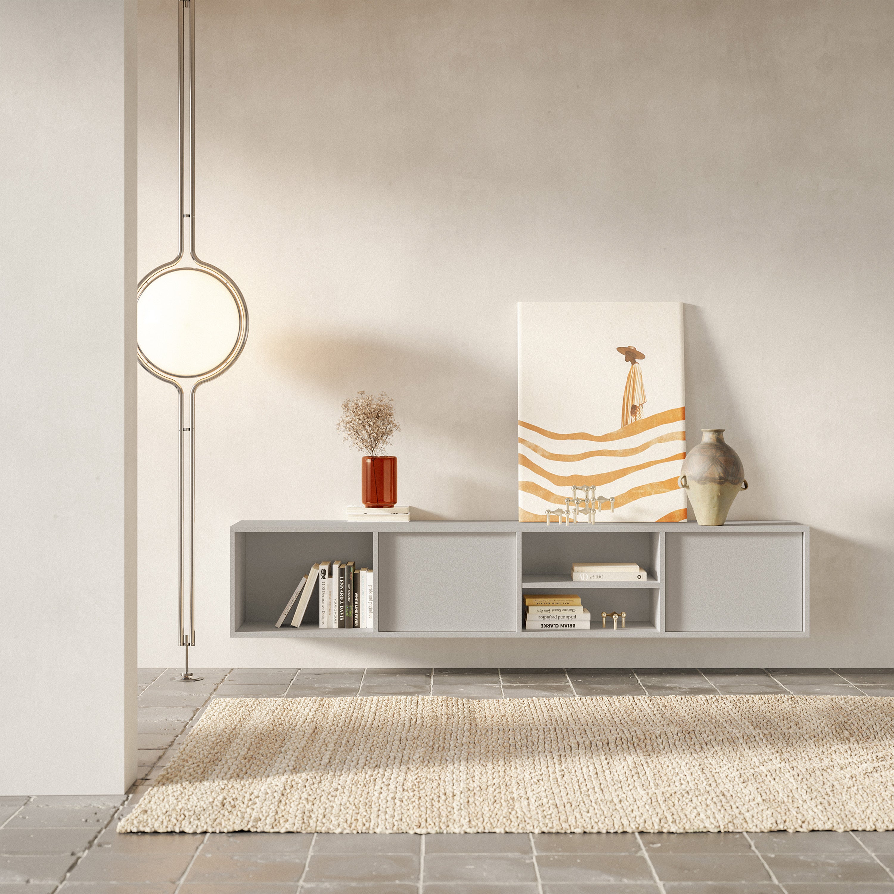 selsey-sanva-h-ngeschrank-tv-200-cm-mit-2-t-ren-und-3-f-chern-kaschmir image 2
