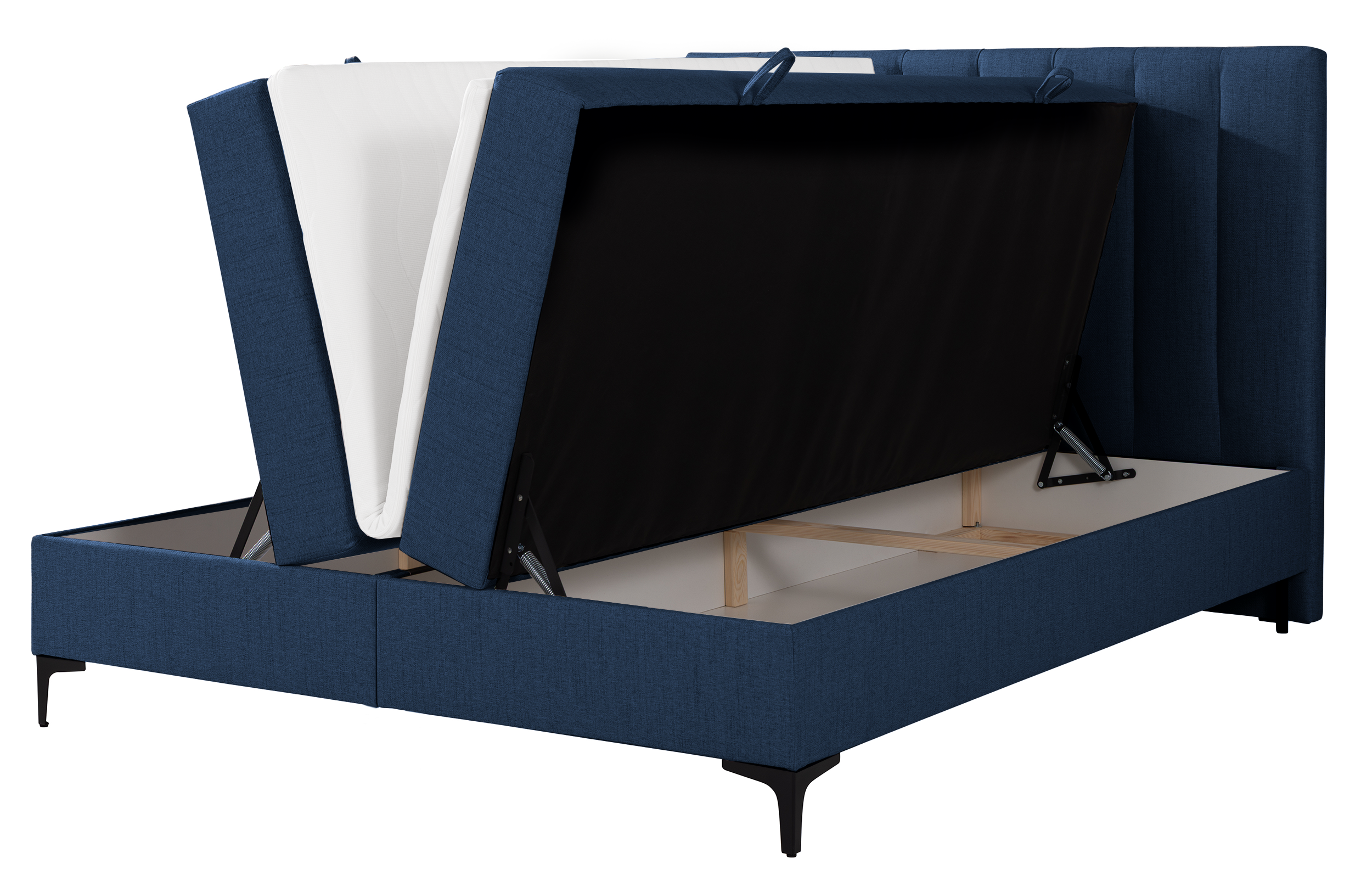 selsey-lorentes-kontinentalbett-140x200-cm-mit-stauraum-und-topper-marineblaues- image 5