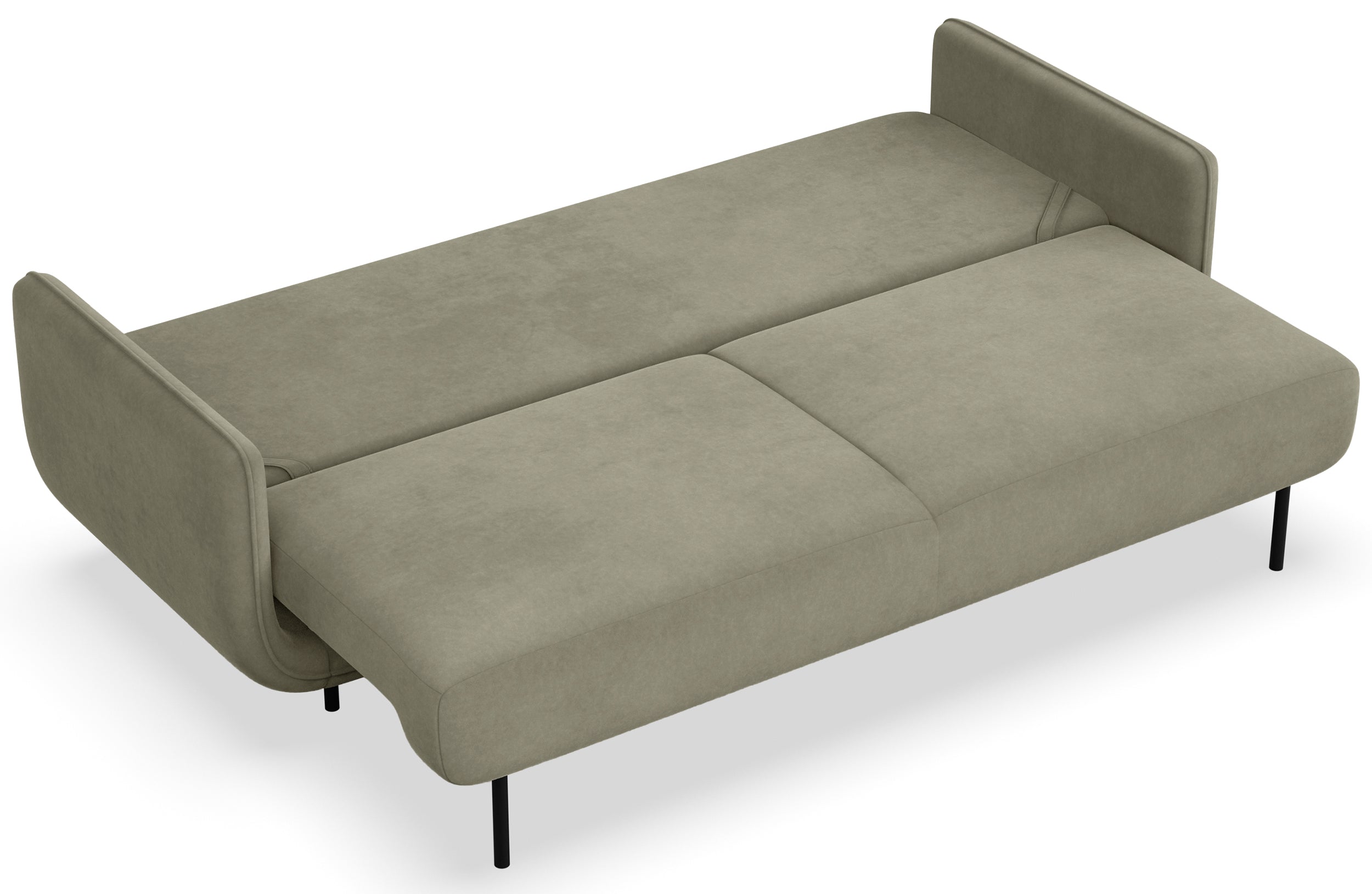 selsey-ovals-drei-sitzer-schlafsofa-salbeigr-ner-samtvelours image 3