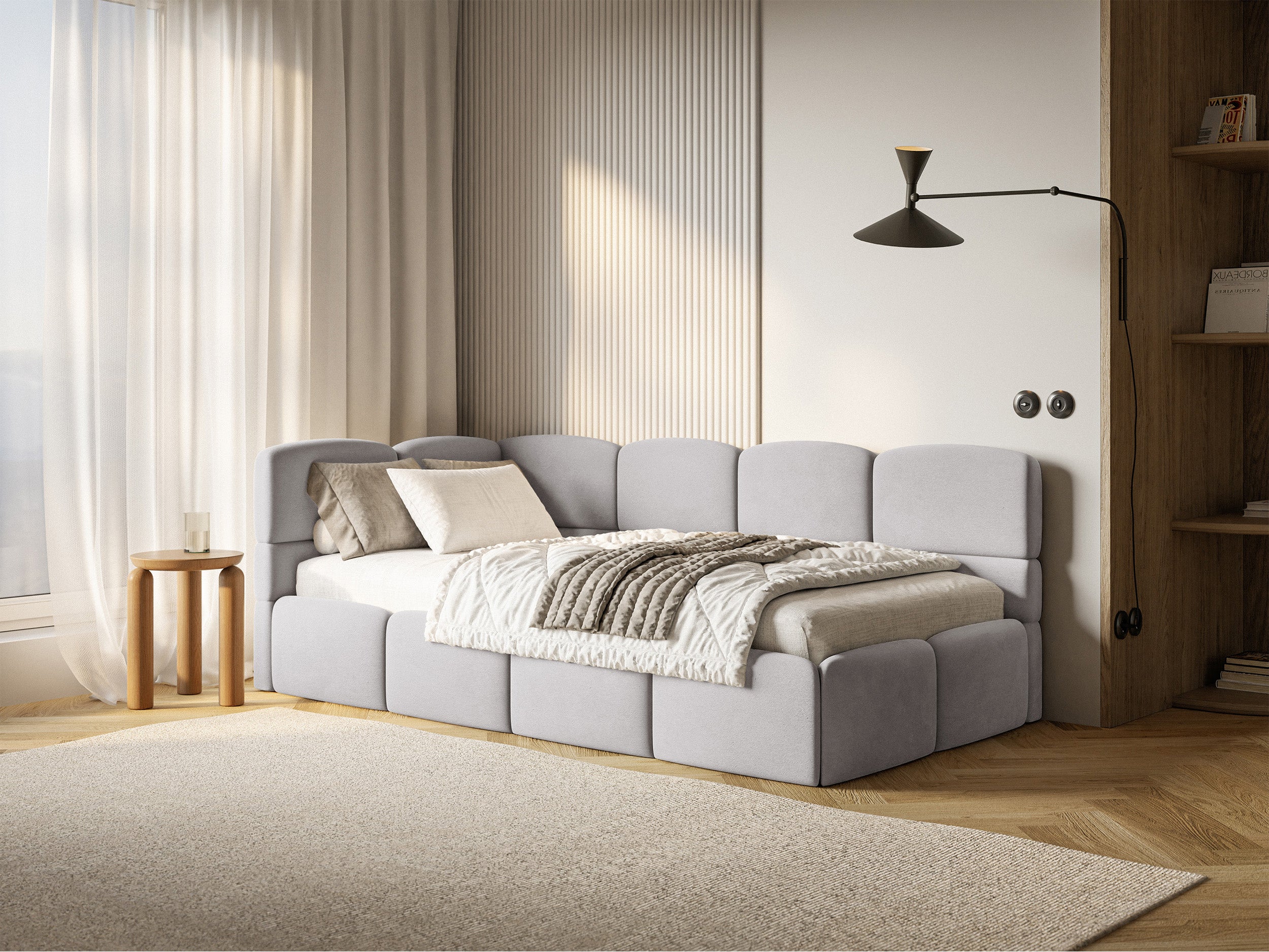 selsey-cloudy-jugendbett-90x200-cm-linksseitig-mit-matratze-und-stauraum-hellgra image 2