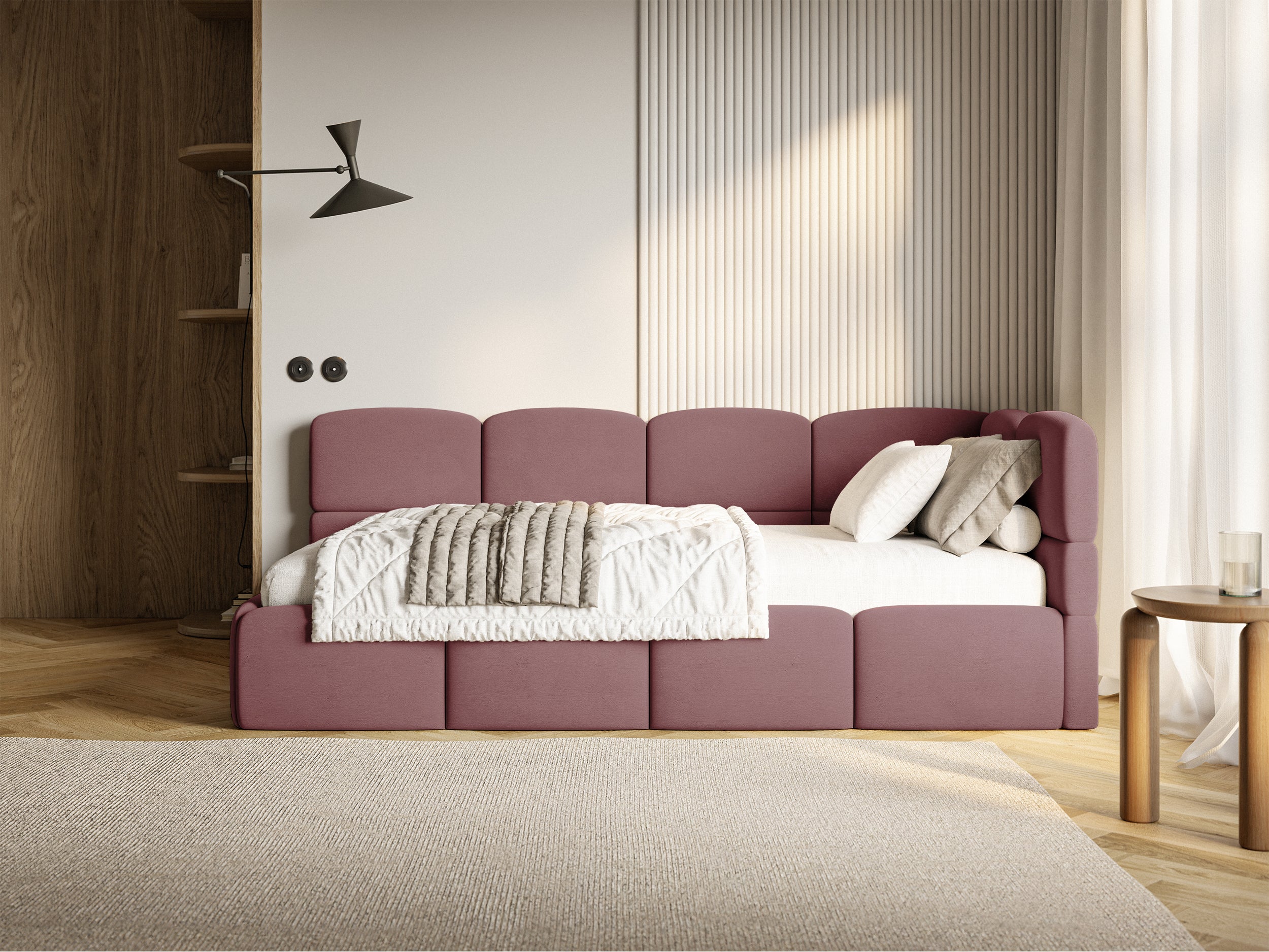 selsey-cloudy-jugendbett-120x200-cm-rechts-mit-stauraum-rosa-velours image 6
