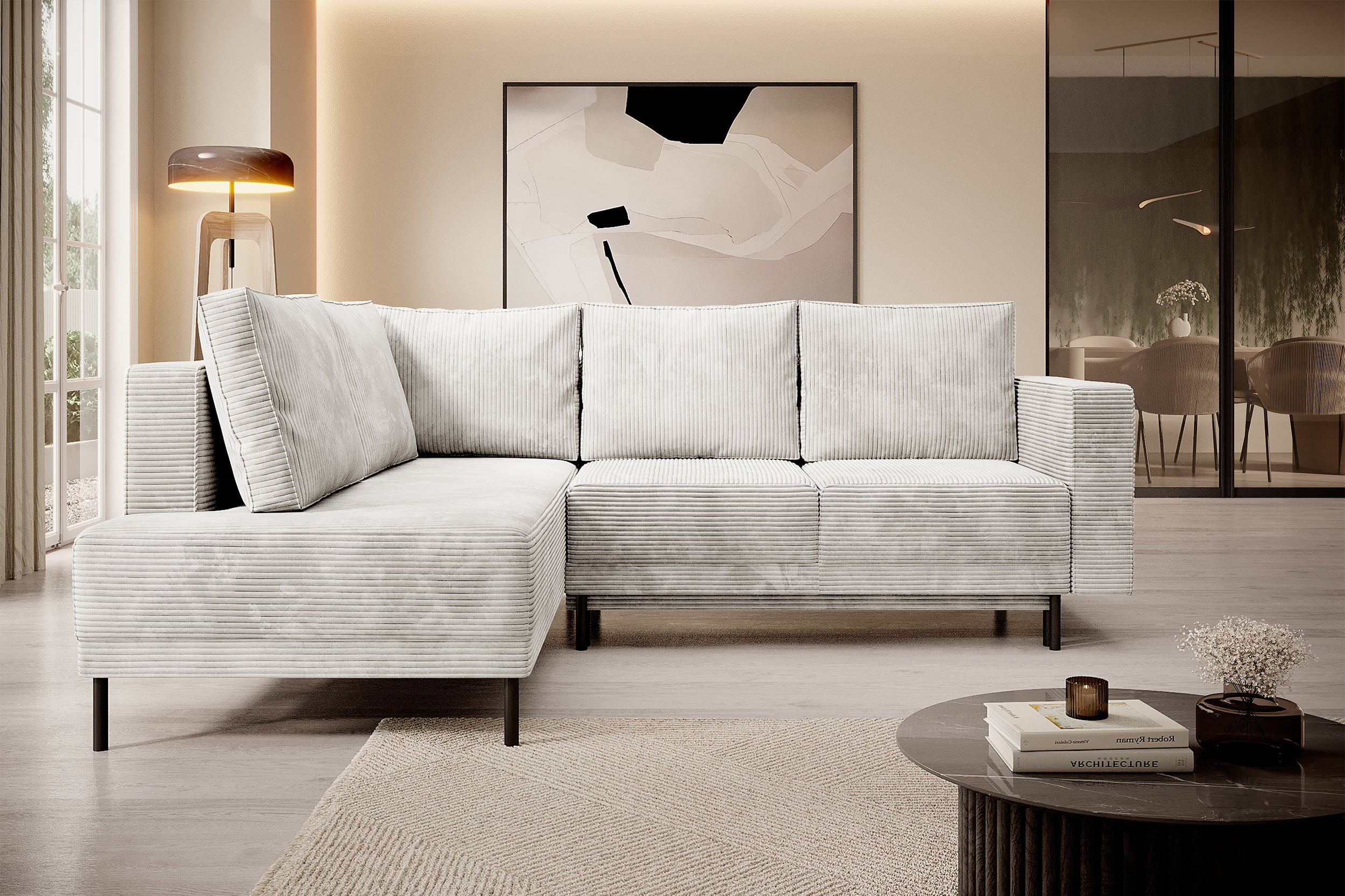 selsey-rodario-ecksofa-links-mit-schlaffunktion-und-bettkasten-grau-beiger-cord image 3