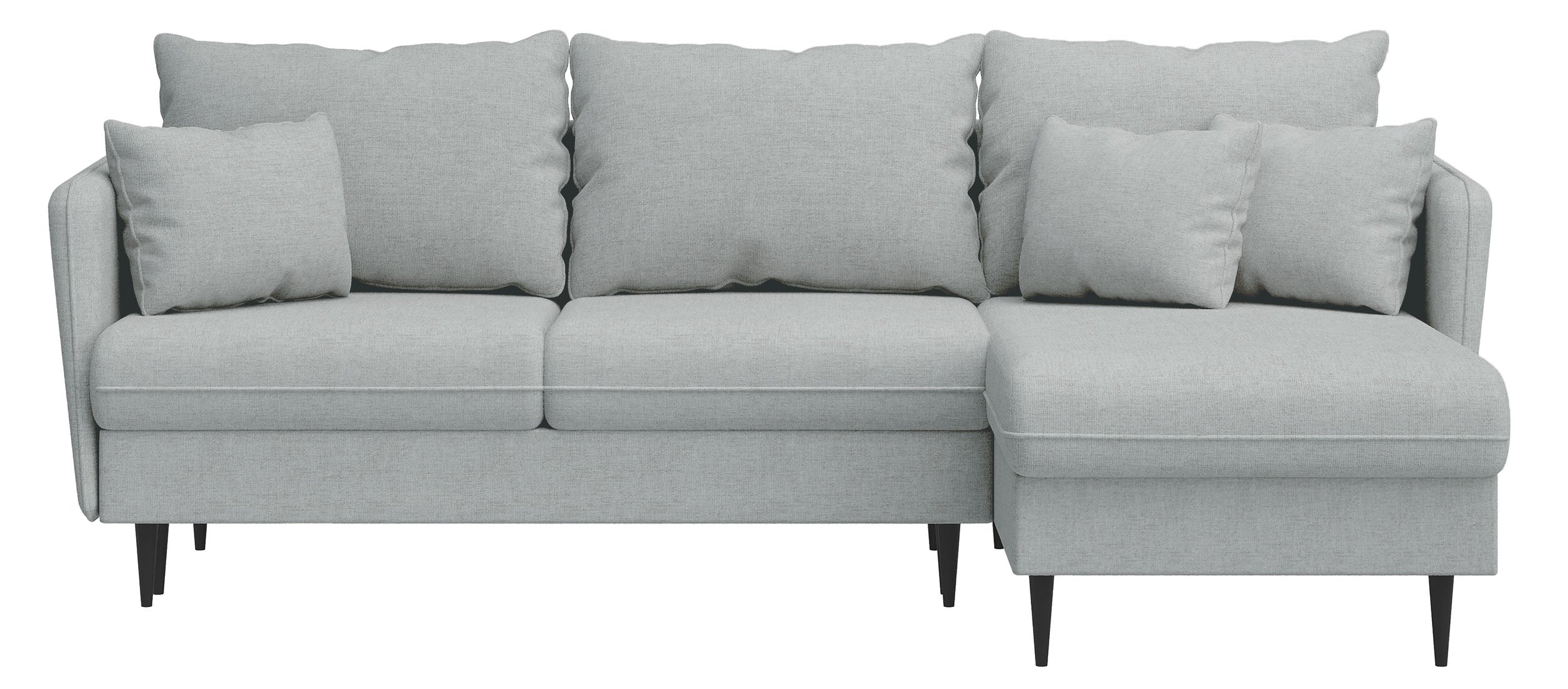 selsey-volio-ecksofa-l-f-rmig-mit-schlaffunktion-graue-chenille-schwarze-beine image 3