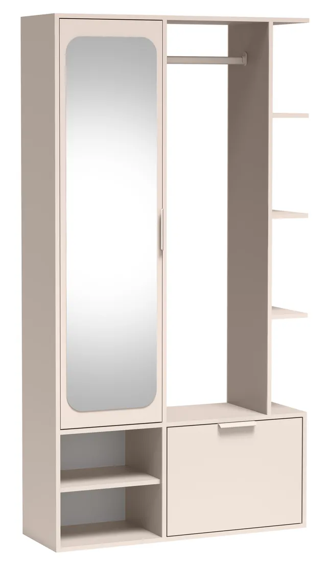 selsey-nala-flur-set-mit-spiegel-und-100-cm-stange-kaschmir image 1
