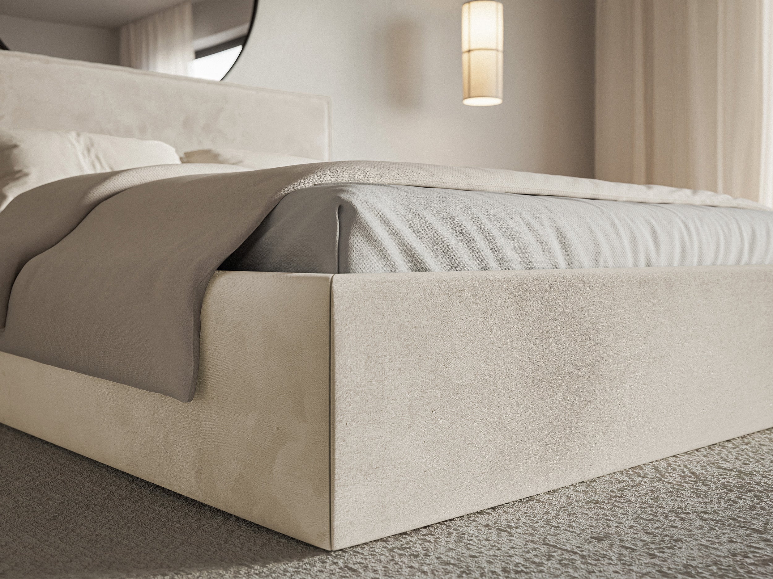 selsey-softie-slim-polsterbett-140x200-cm-beiges-velours-wasserabweisend image 5