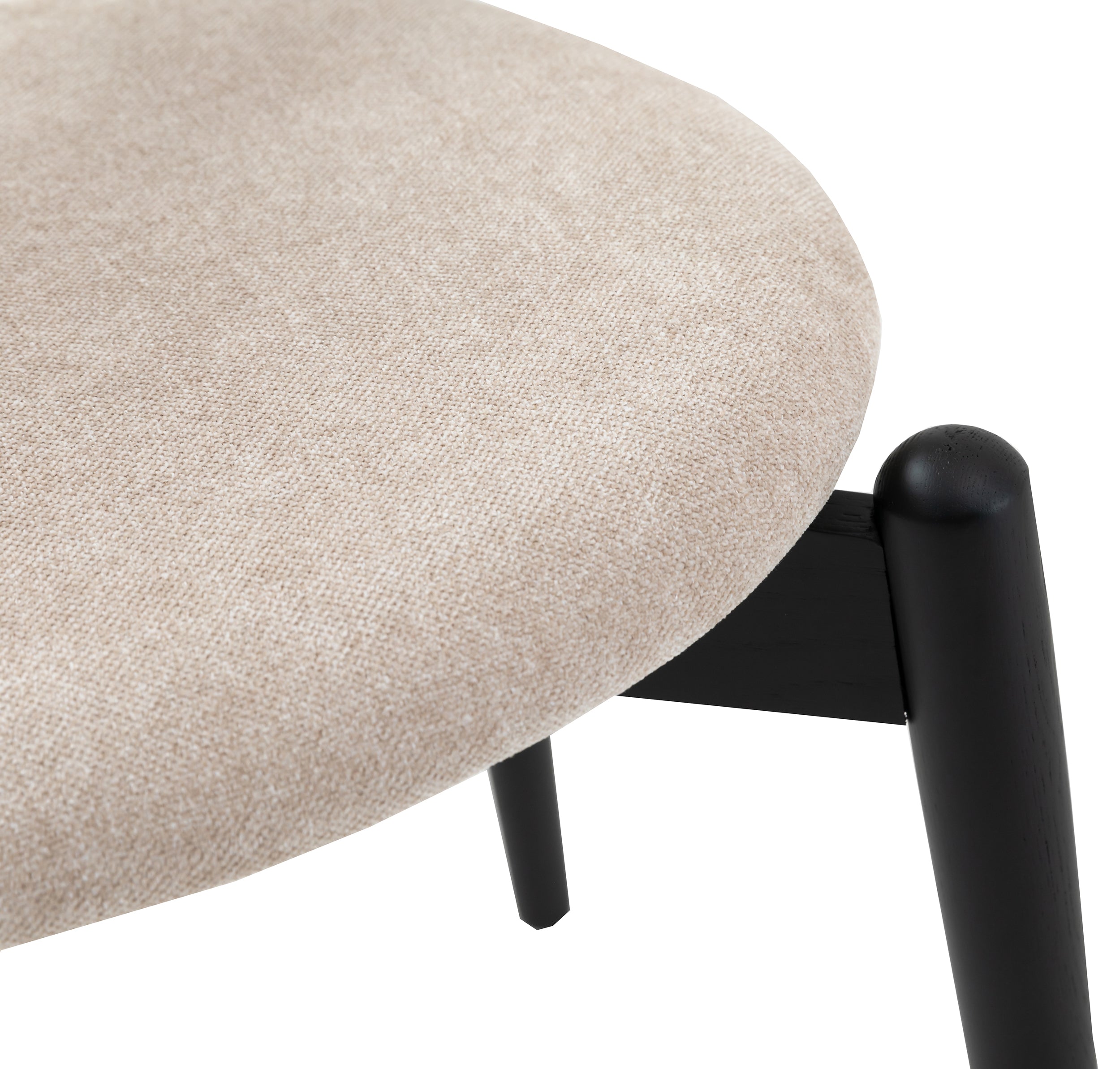 selsey-dinesse-holzstuhl-esszimmer-beige-chenille-schwarz-eschenholz image 7