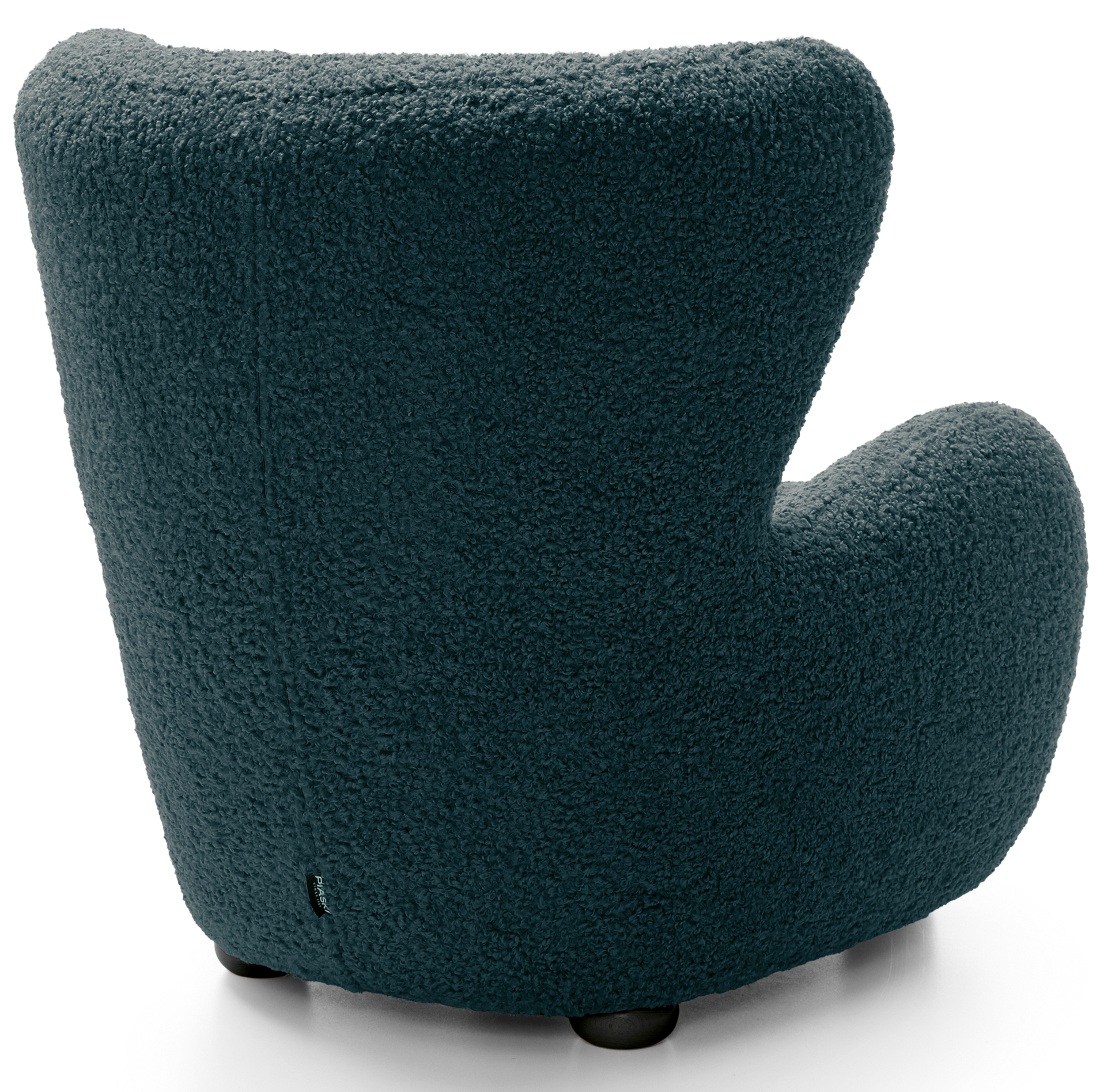 selsey-milele-schalensitzstuhl-t-rkis-boucle-mit-schwarzen-beinen image 5