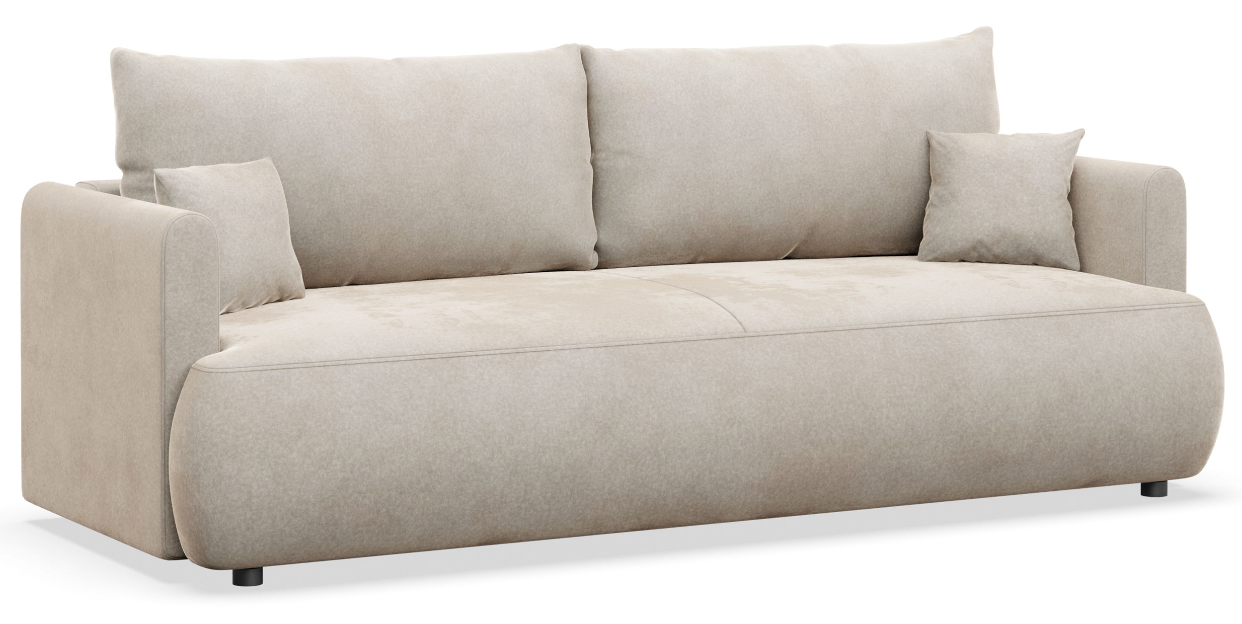 selsey-ovo-mini-drei-sitzer-schlafsofa-mit-stauraum-creme-velours-pflegeleicht image 5