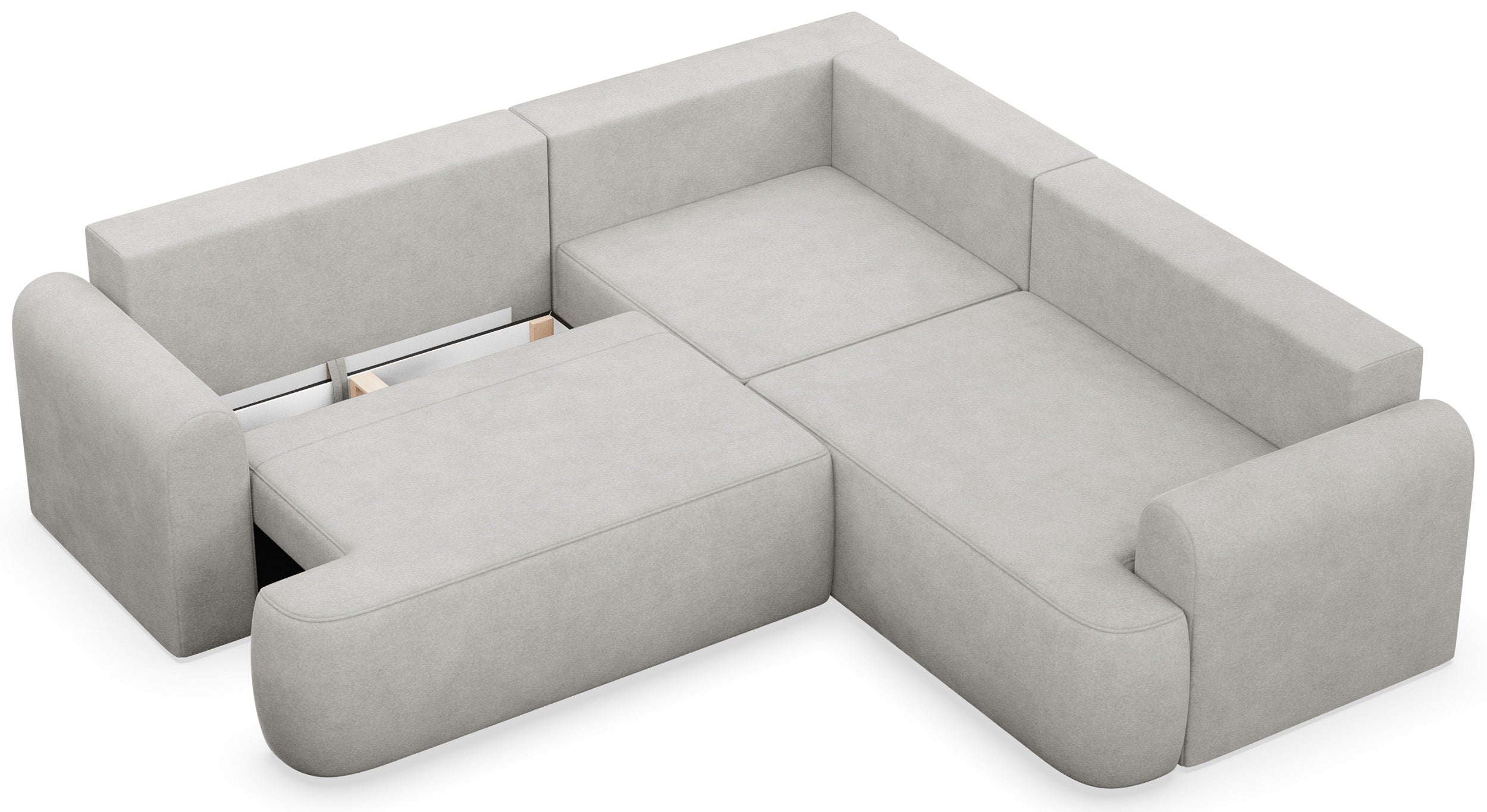 selsey-ovo-ecksofa-l-universell-mit-schlaffunktion-hellgrauer-samt-pflegeleicht image 4
