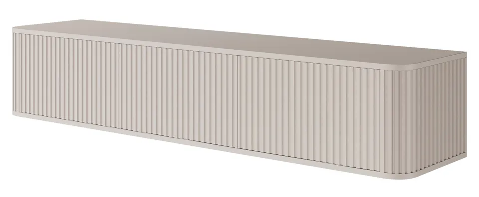 selsey-ovarlo-h-ngender-tv-schrank-163-cm-dreit-rig-mit-rillen-sandbeige image 1