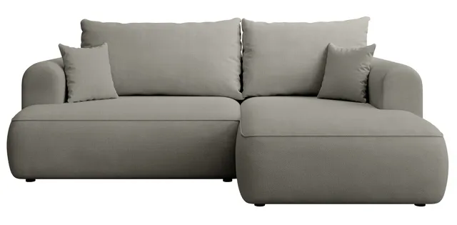 selsey-ovo-mini-ecksofa-mit-schlaffunktion-rechts-hellgrau-chenille-mit-stauraum image 1