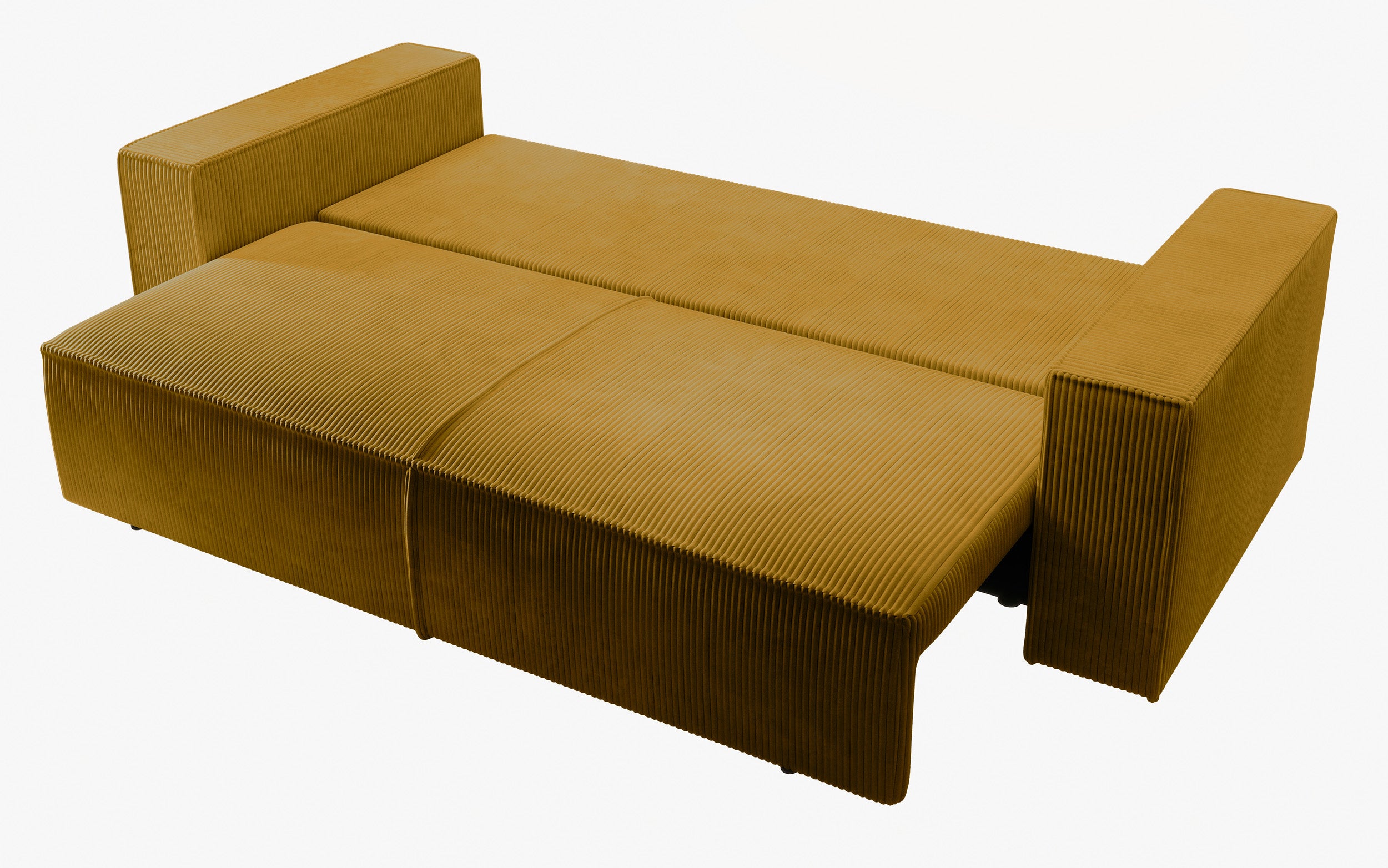 selsey-farese-3-sitzer-schlafsofa-senfgelber-cord-mit-stauraum image 5