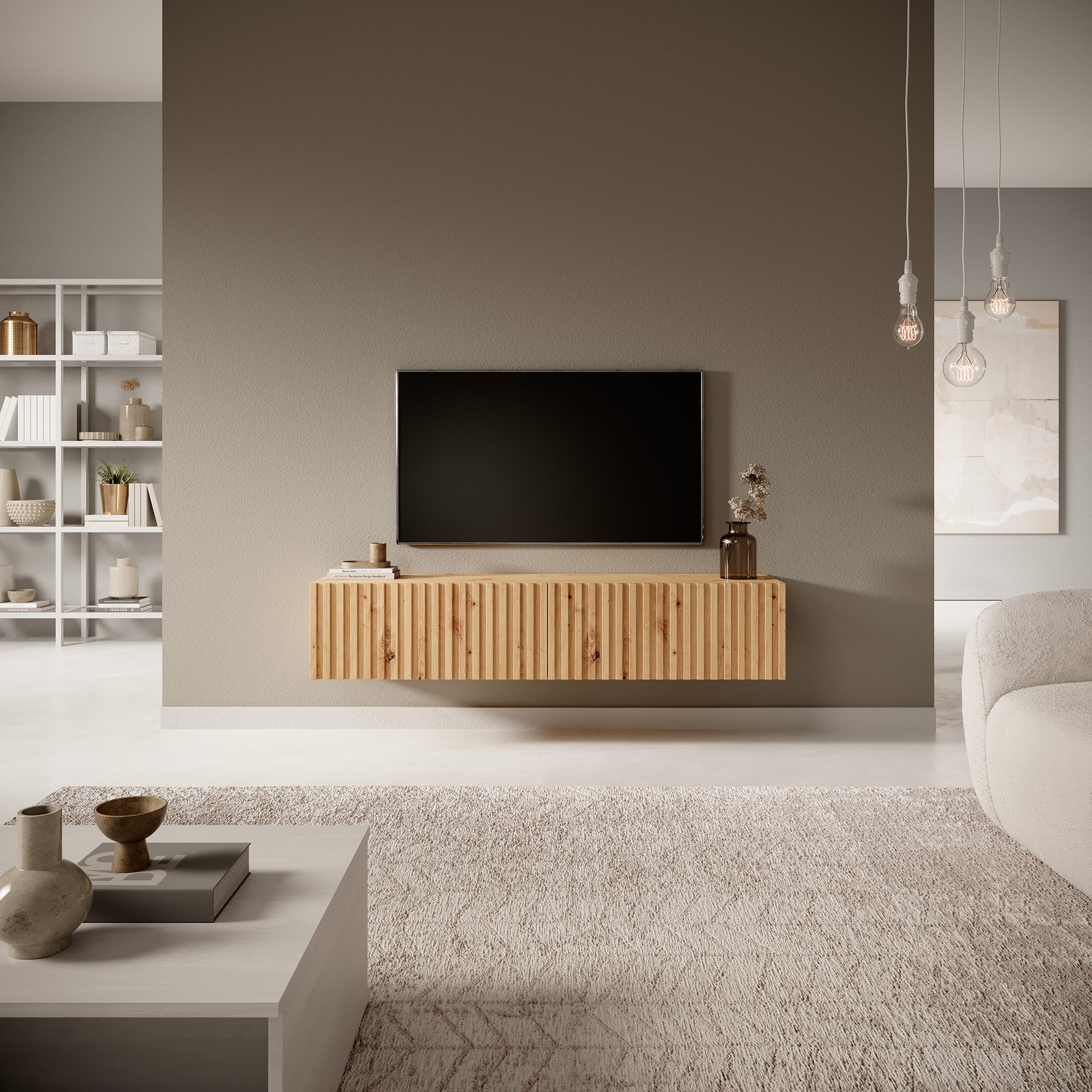 selsey-telire-tv-schrank-138-6-cm-artisan-eiche-mit-lamellen image 2