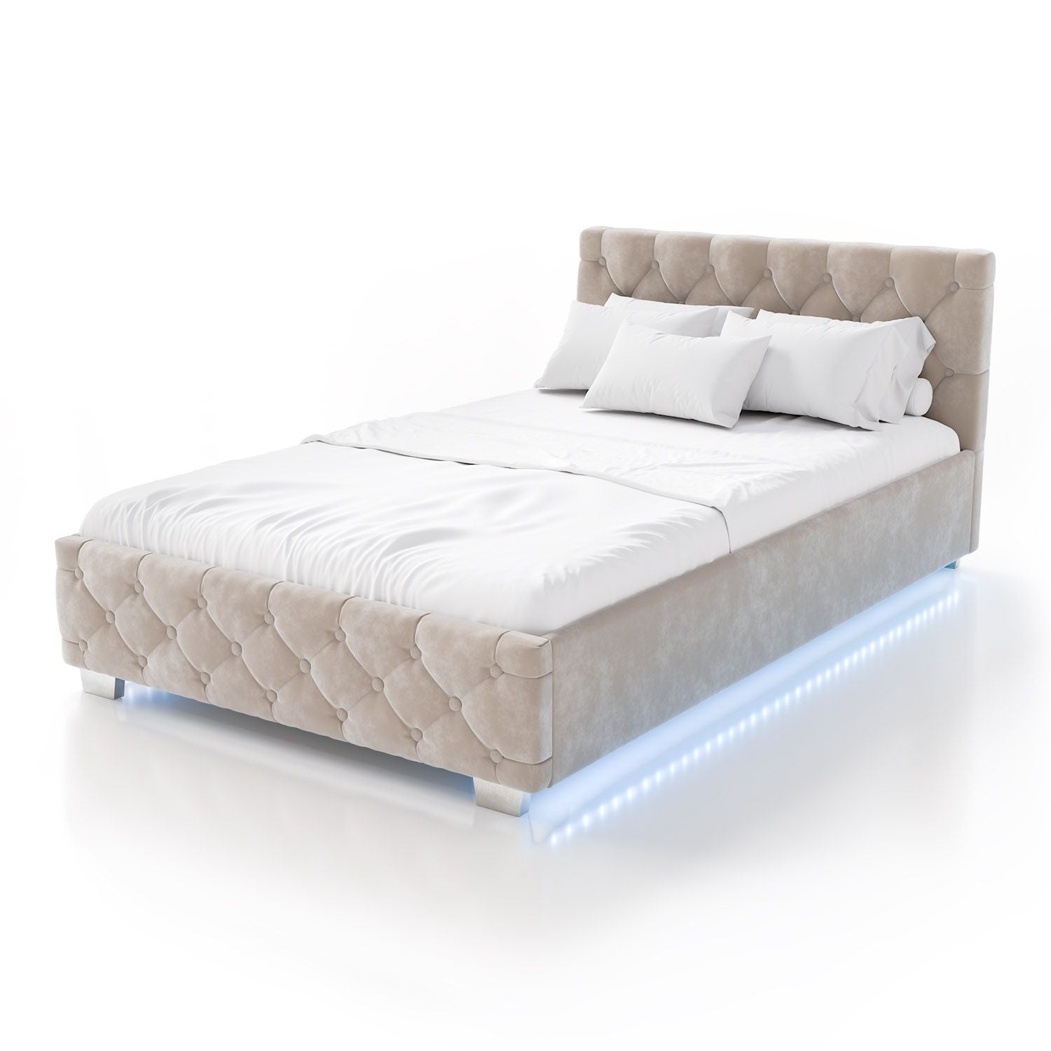 juskys-polsterbett-nizza-120x200-cm-samt-bett-mit-chesterfield-kopfteil-und-led- image 2