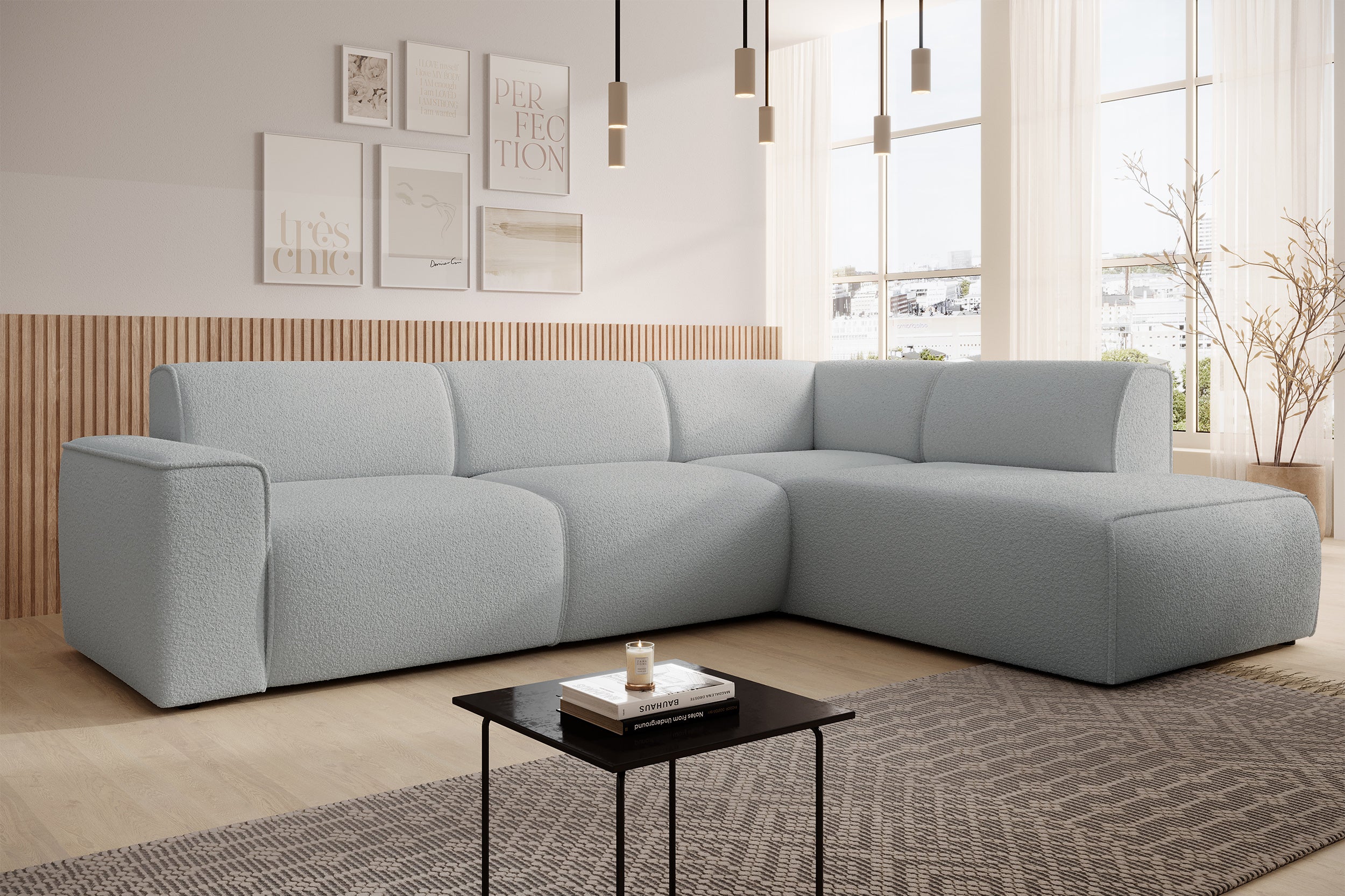 selsey-bouvi-ecksofa-l-f-rmig-mit-rechter-armlehne-hellgrauer-boucl-stoff image 3