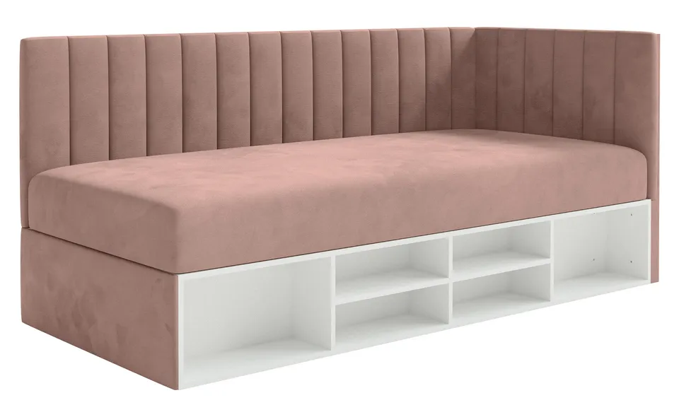 selsey-ventrio-jugendbett-90x200-cm-rechtsseitig-hellrosa-velours-stauraum-und-r image 1