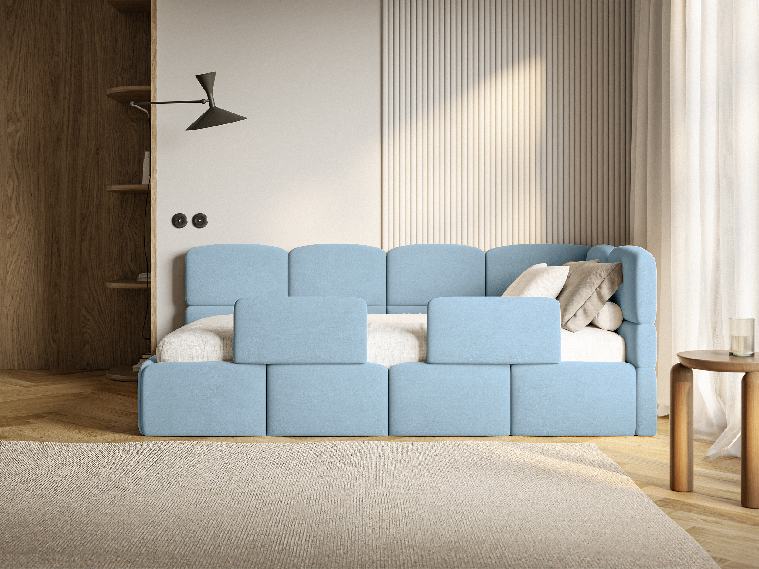 selsey-cloudy-jugendbett-90x200-cm-rechtsseitig-mit-stauraum-blauer-samt image 5