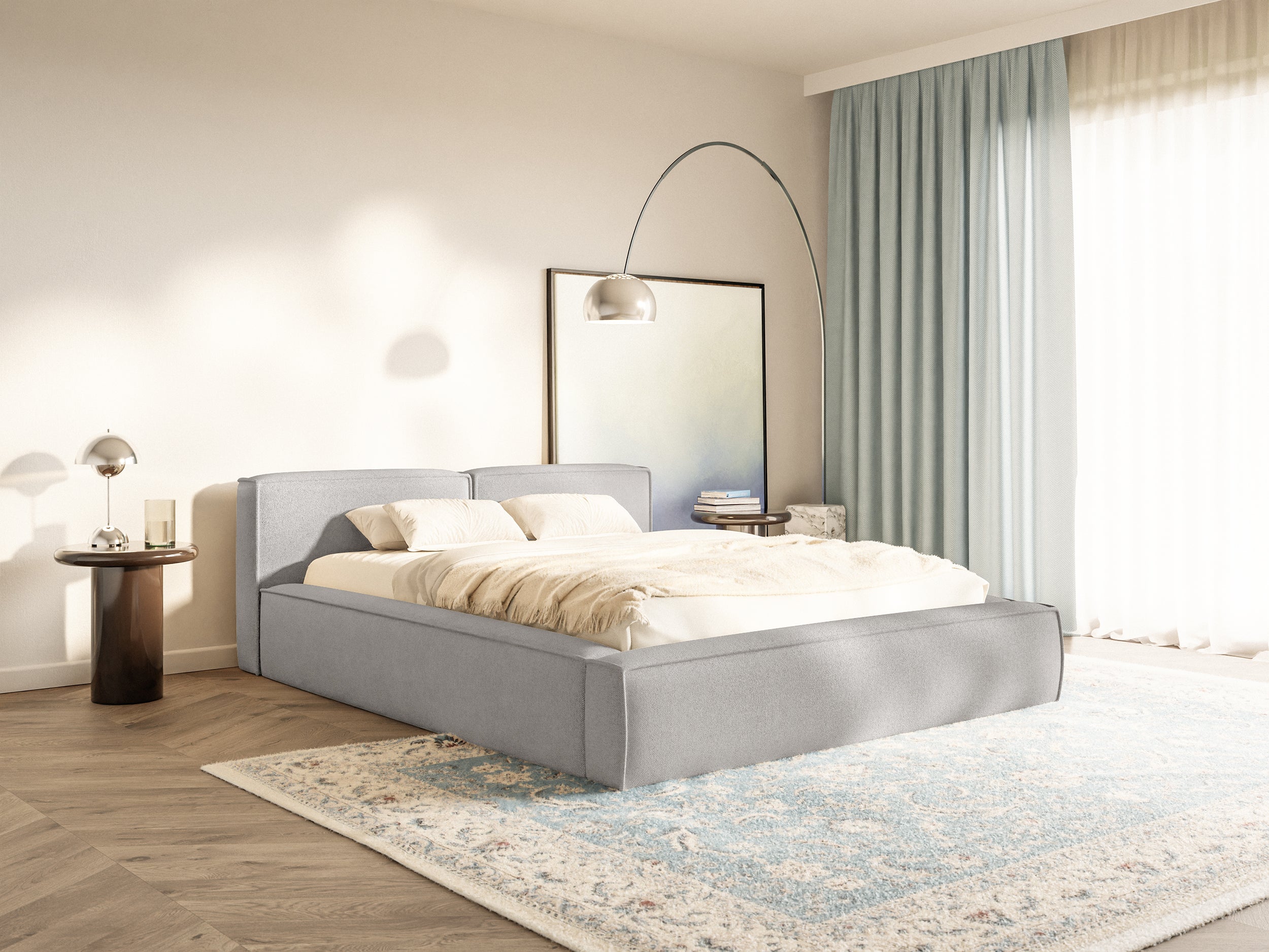 selsey-tilves-slim-low-polsterbett-140x200-mit-stauraum-hellgrauer-chenille-meta image 2