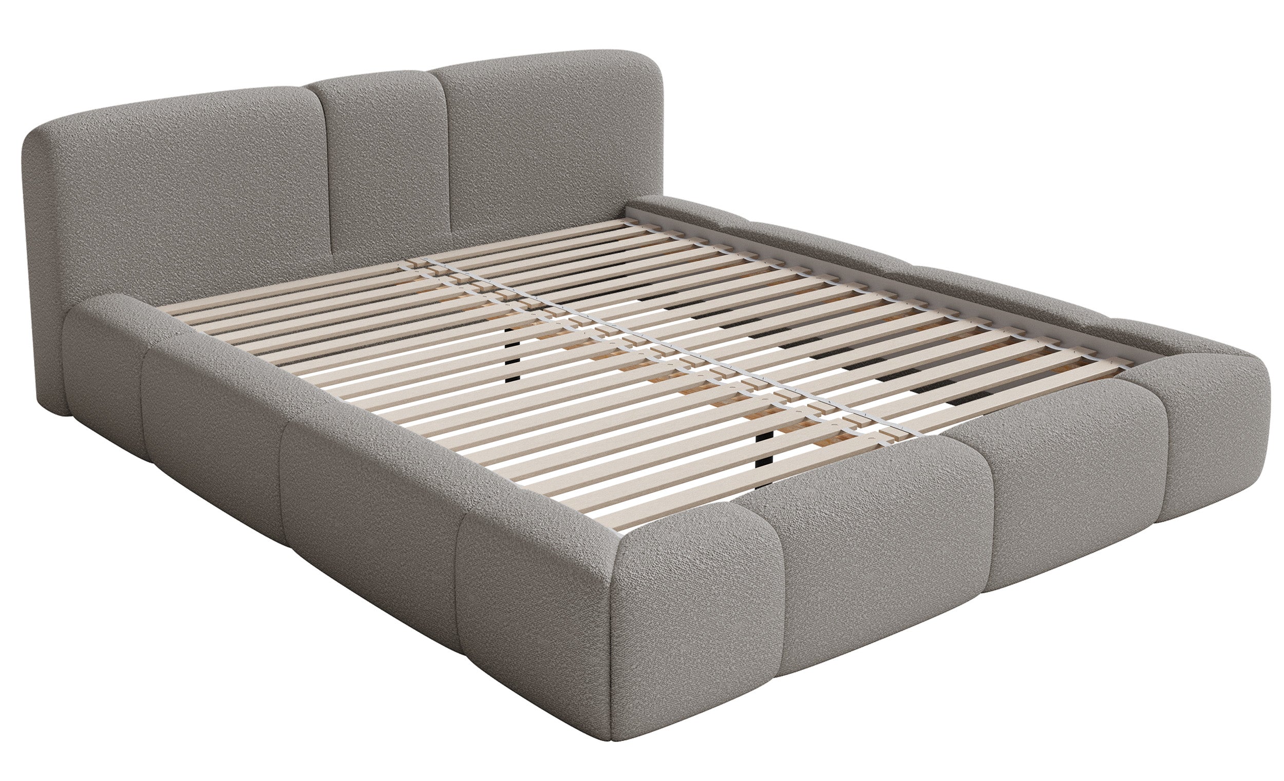 selsey-bowia-polsterbett-200x200-cm-mit-rollrost-hellgraues-boucl image 3