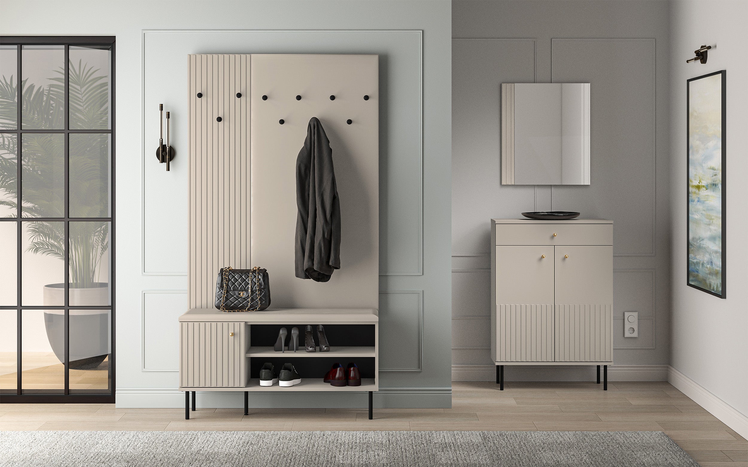 selsey-caletto-schuhschrank-102-cm-mit-sitzbank-lamellen-beige image 3