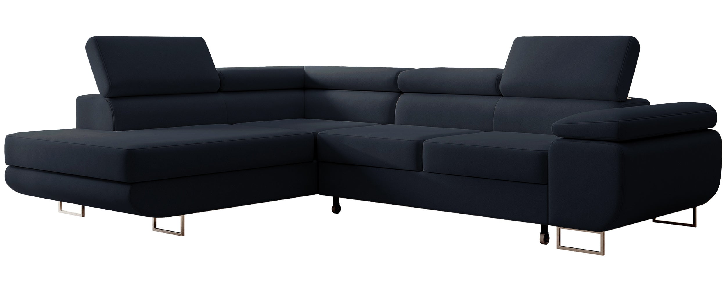selsey-stevil-ecksofa-l-links-mit-schlaffunktion-und-stauraum-marineblauer-samt image 7