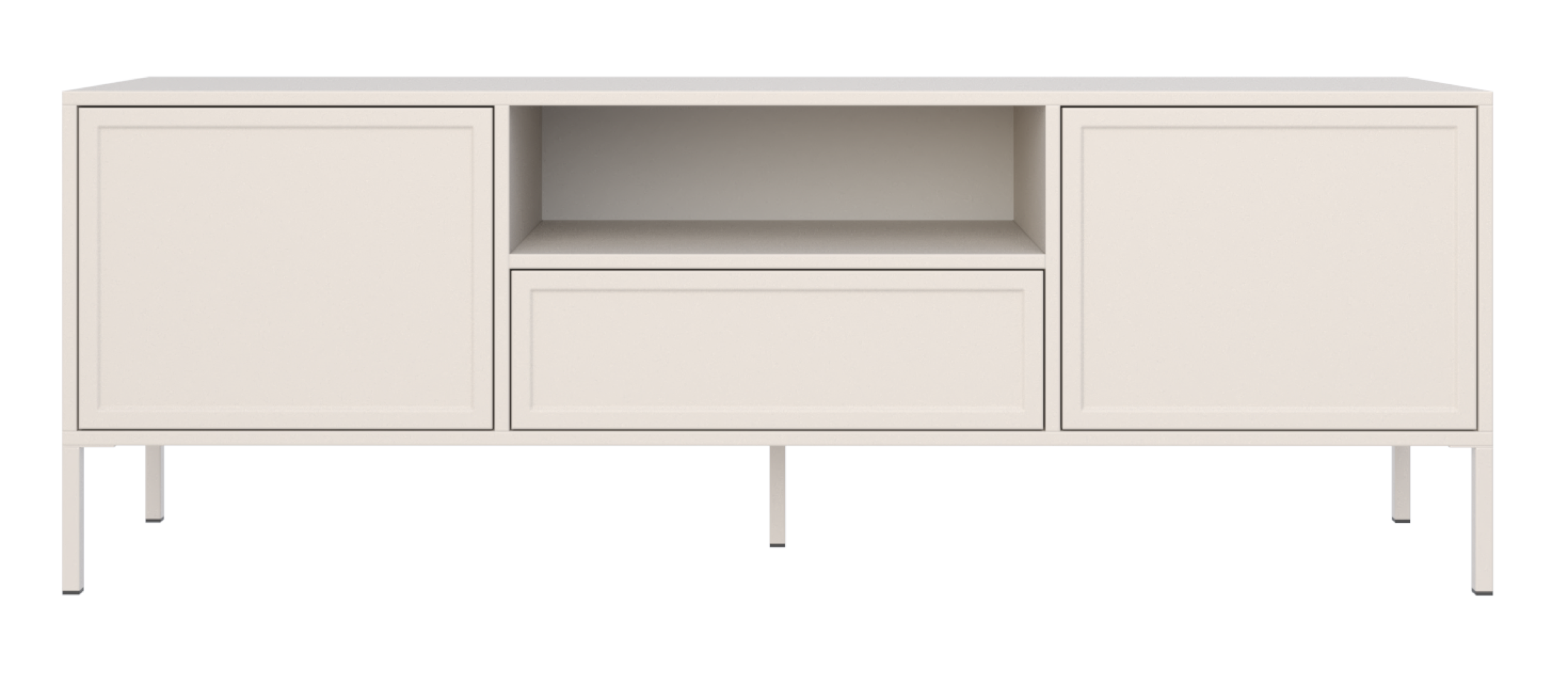 selsey-velveto-tv-schrank-160-cm-zweifl-gelig-mit-schublade-und-nische-kaschmir image 6