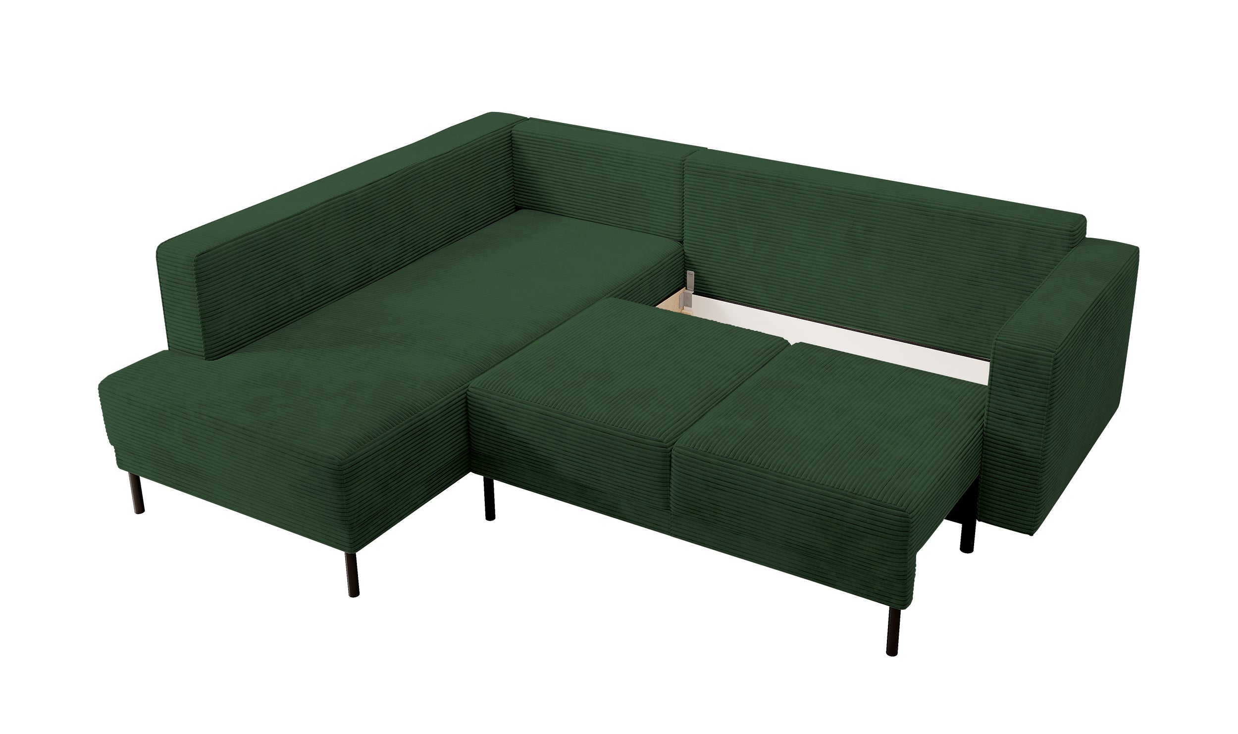 selsey-rodario-ecksofa-links-mit-schlaffunktion-und-bettkasten-dunkelgr-ner-cord image 7