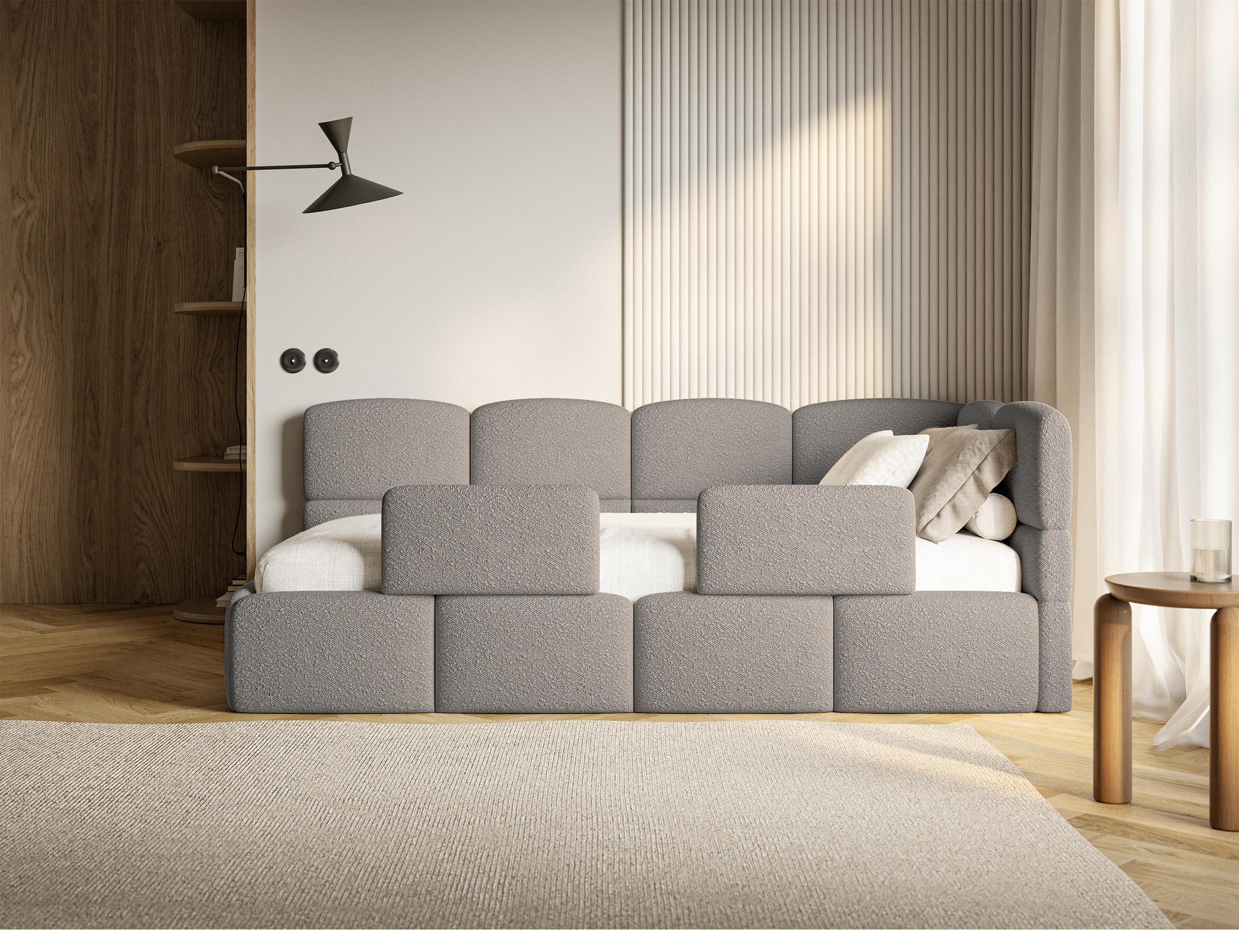 selsey-cloudy-jugendbett-90x200-cm-rechtsseitig-mit-stauraum-grau-boucl-gitter image 5