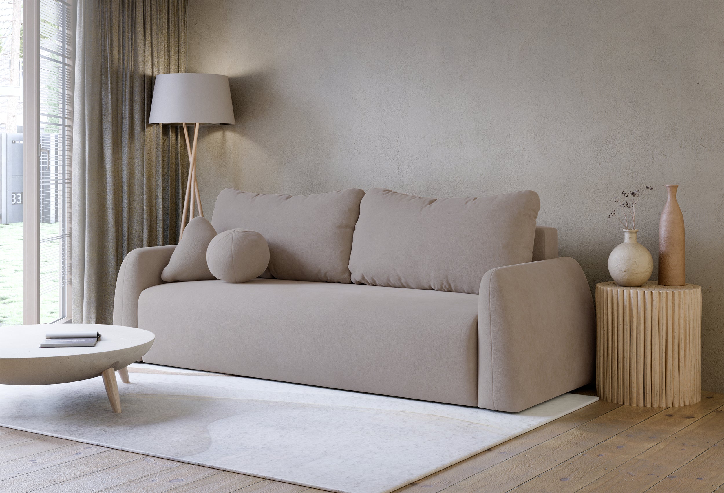 selsey-nubelle-dreisitziges-schlafsofa-mit-stauraum-dunkelbeige-hydrophobes-chen image 5