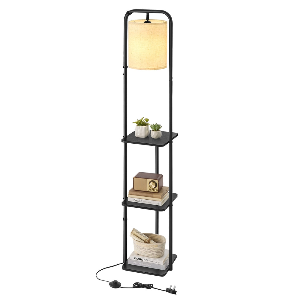 vasagle-stehlampe-mit-ablagen-standleuchte-mit-regalf-chern image 2
