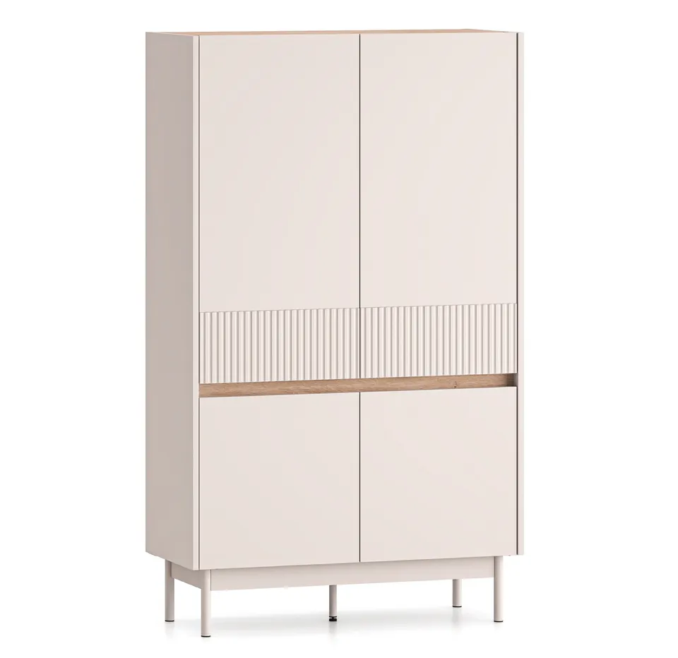 selsey-dunea-hohe-kommode-92-cm-4-t-rig-kaschmir-eiche-mit-rillenfront image 1