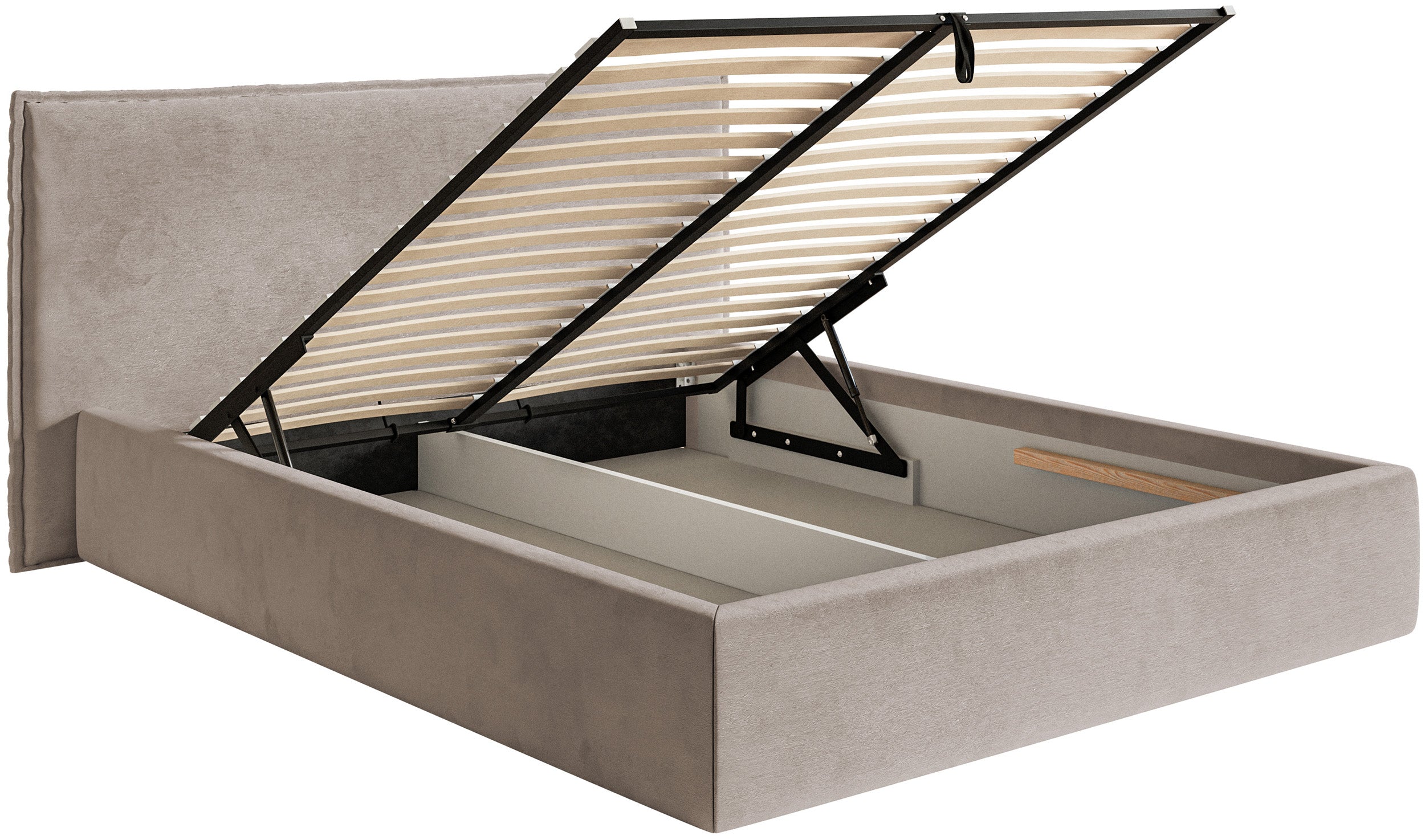 selsey-softie-gepolstertes-bett-160x200-cm-mit-stauraum-grau-brauner-samt-metall image 6