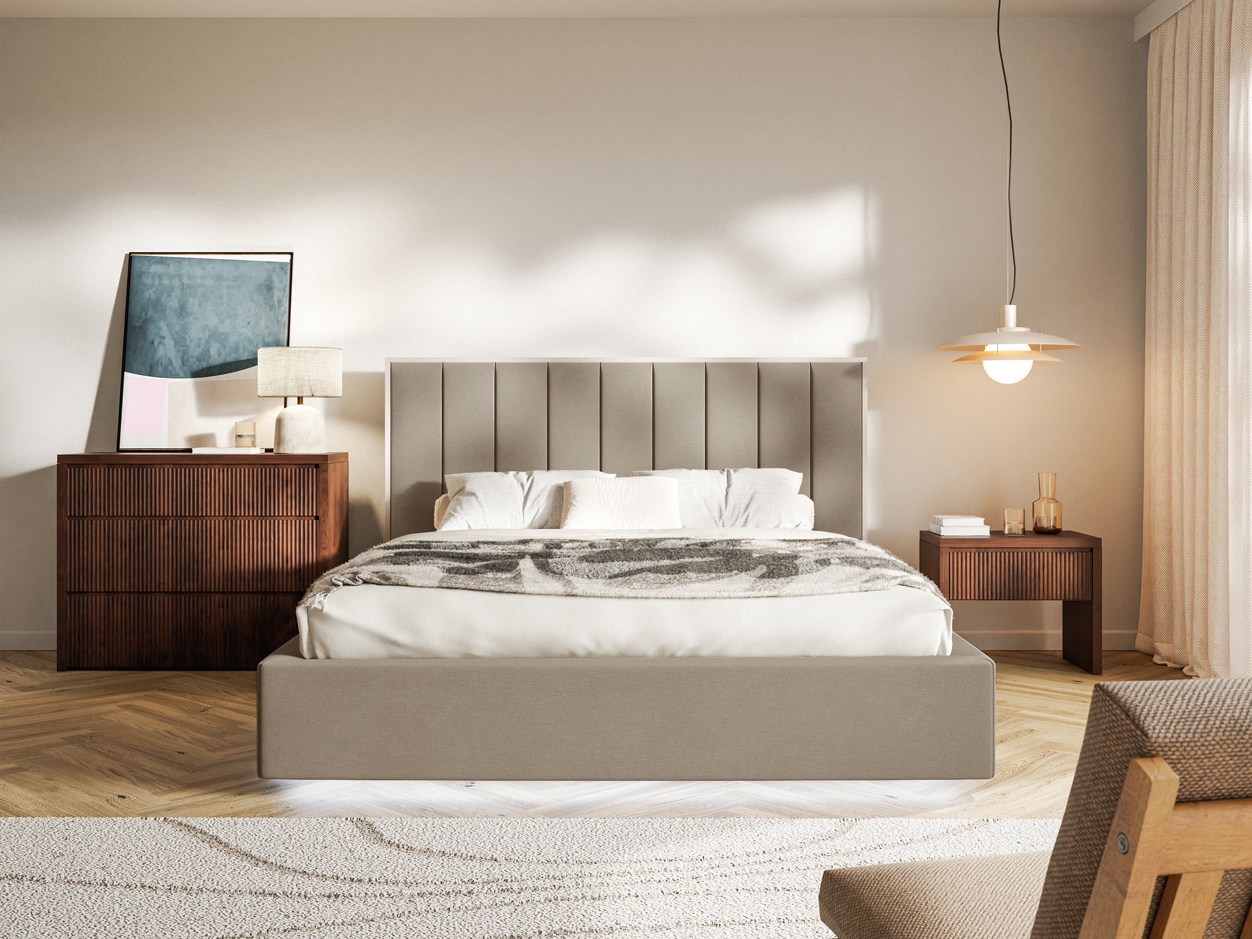selsey-togents-polsterbett-140x200-cm-mit-led-beleuchtung-brauner-wasserabweisen image 3