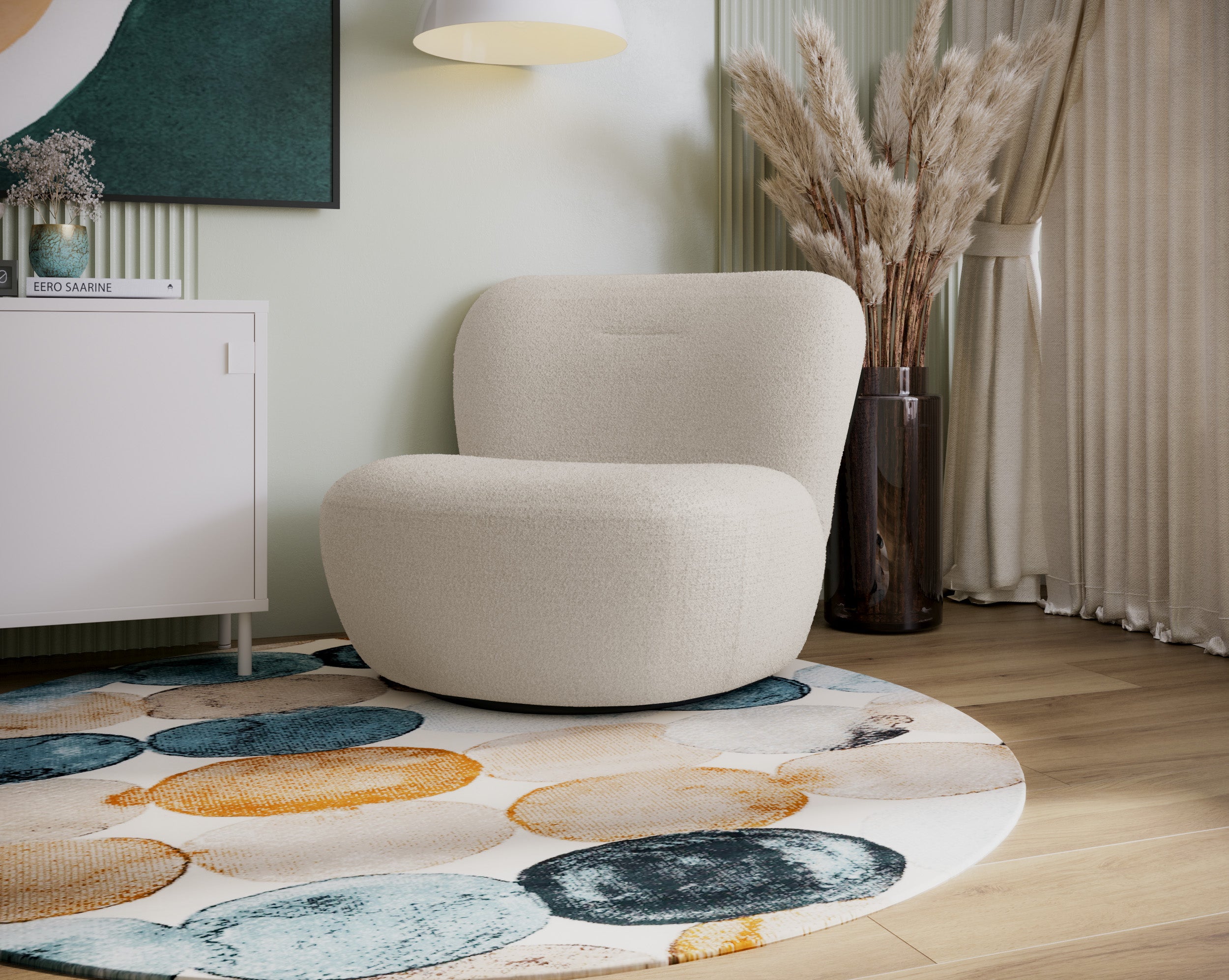 selsey-nicolino-drehstuhl-boucl-beige-360-drehsessel image 2