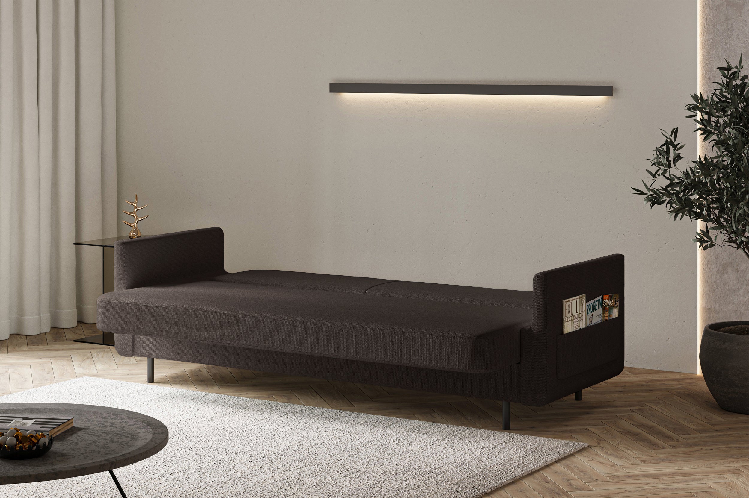 selsey-ovelio-3-sitzer-sofa-ausklappbar-mit-stauraum-brauner-hydrophober-chenill image 3