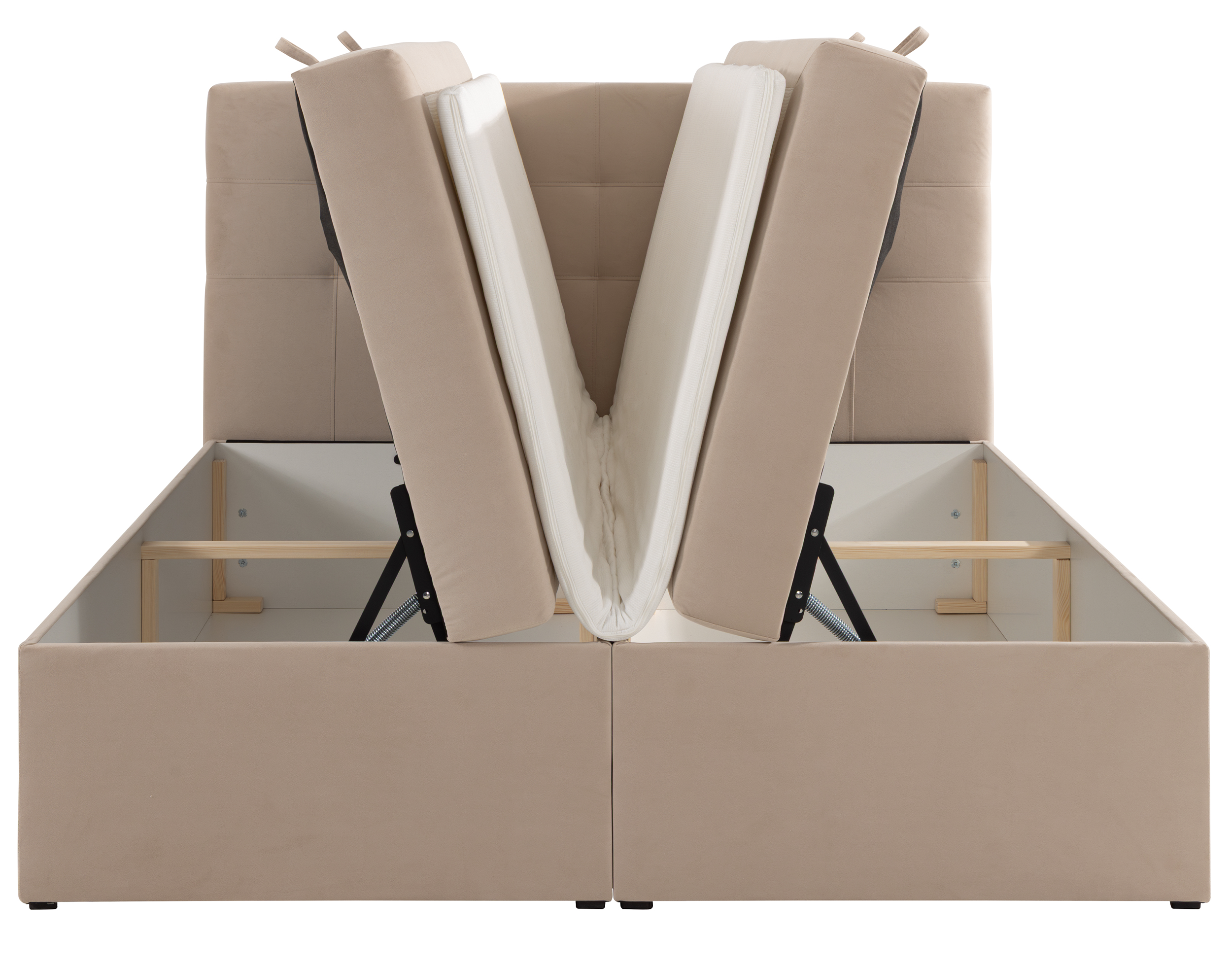 selsey-ronneo-kontinentales-bett-160x200-cm-mit-stauraum-und-topper-hellbeiger-s image 5