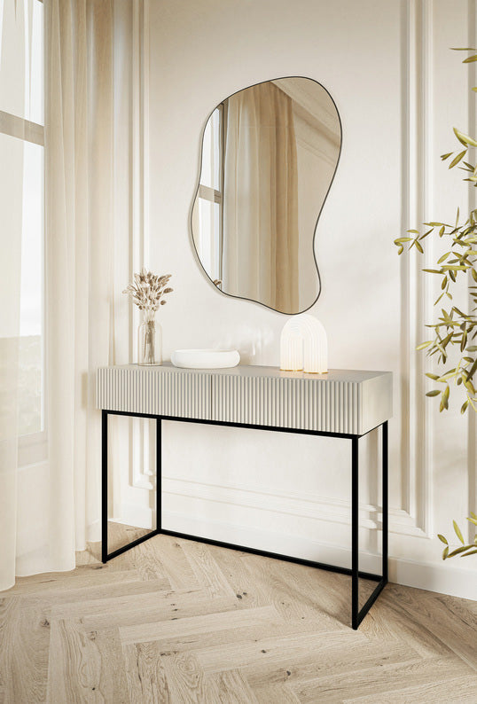 selsey-veldio-schminktisch-110-cm-grau-beige-mit-2-schubladen image 4