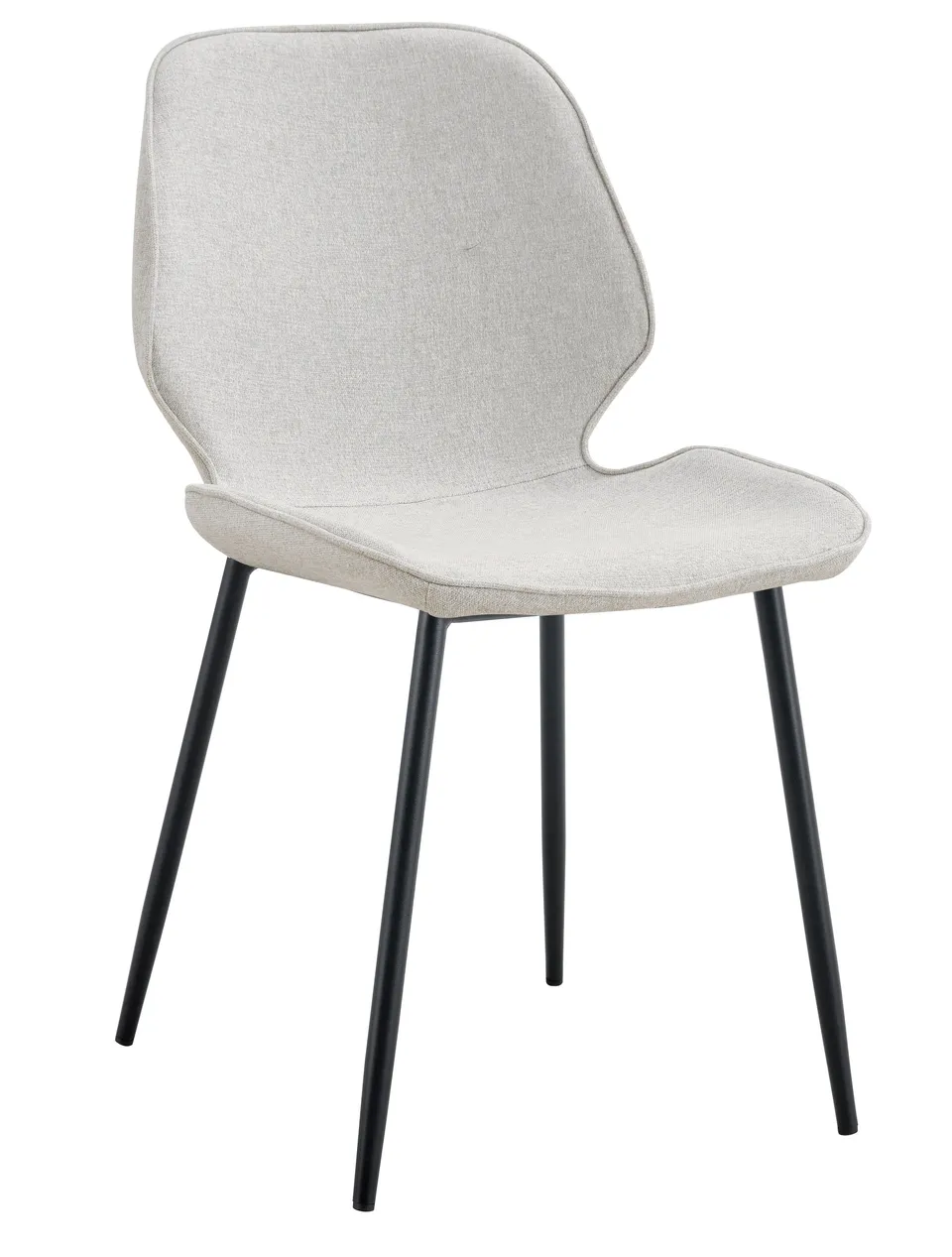 selsey-rablart-polsterstuhl-beige-chenille-schwarze-beine image 1