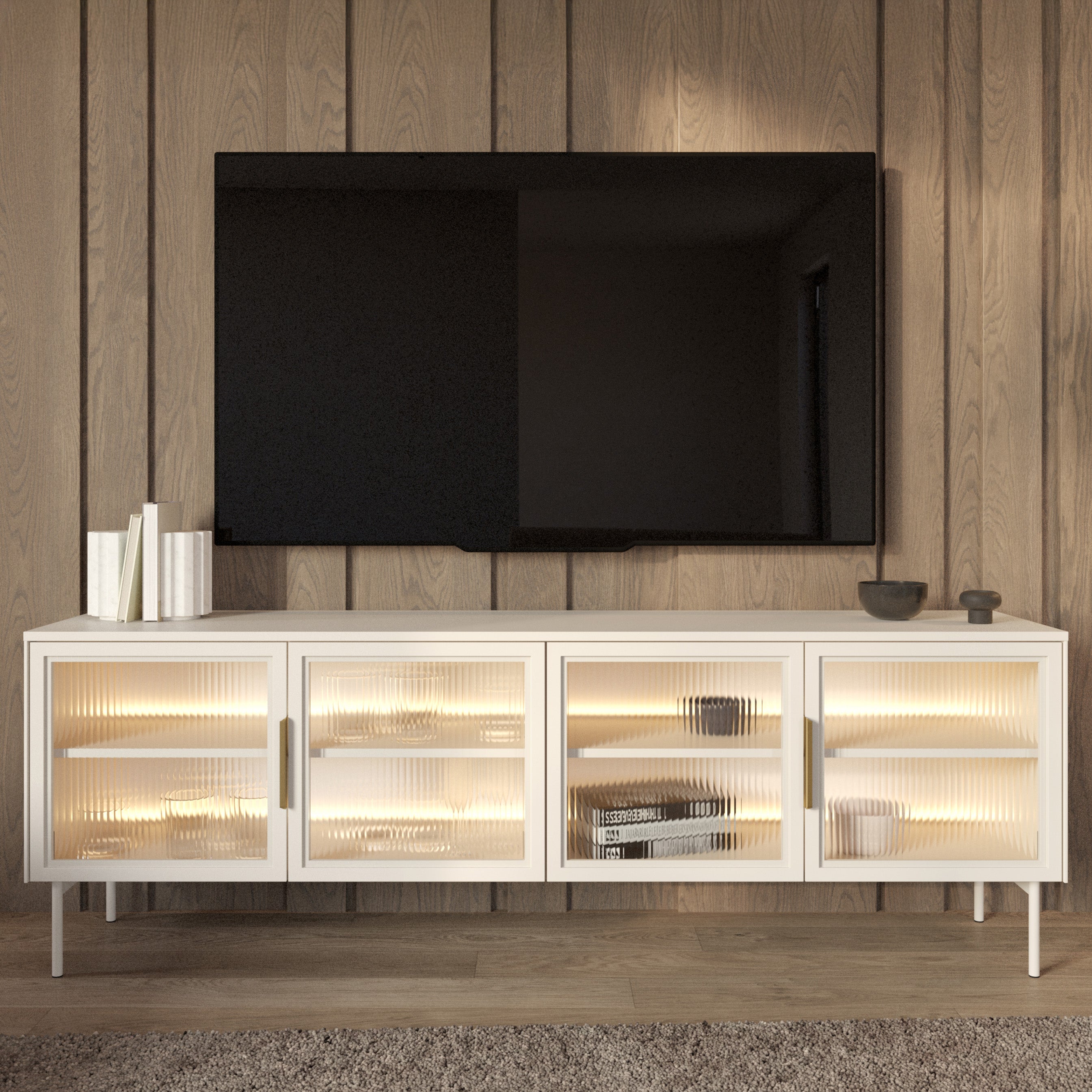 selsey-lumi-tv-schrank-181-cm-kaschmir-glast-ren-led-vierfl-gelig image 2