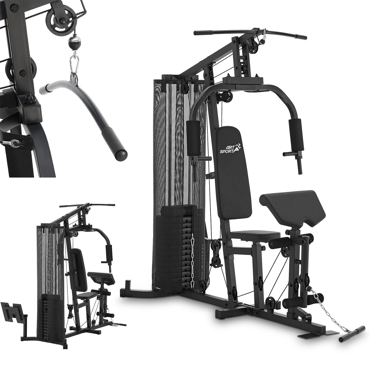 juskys-kraftstation-profigym-3000-multifunktionale-fitnessstation-mit-77-kg-gewi image 1