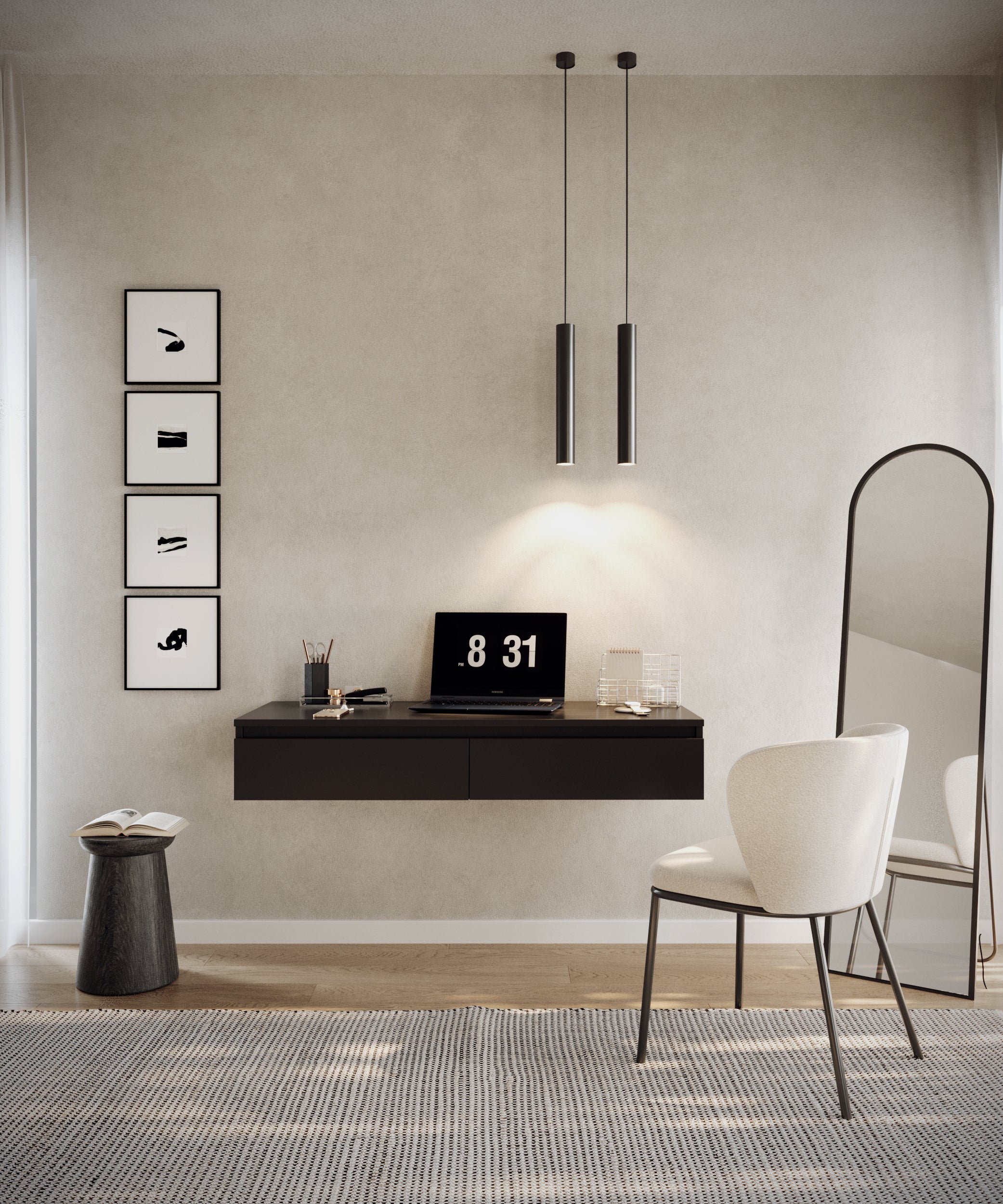 selsey-bemmi-h-ngender-schminktisch-mit-schubladen-120-cm-schwarz image 2