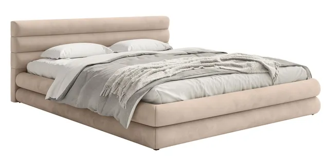 selsey-alegre-polsterbett-140x200-cm-mit-bettkasten-beige-velours image 1