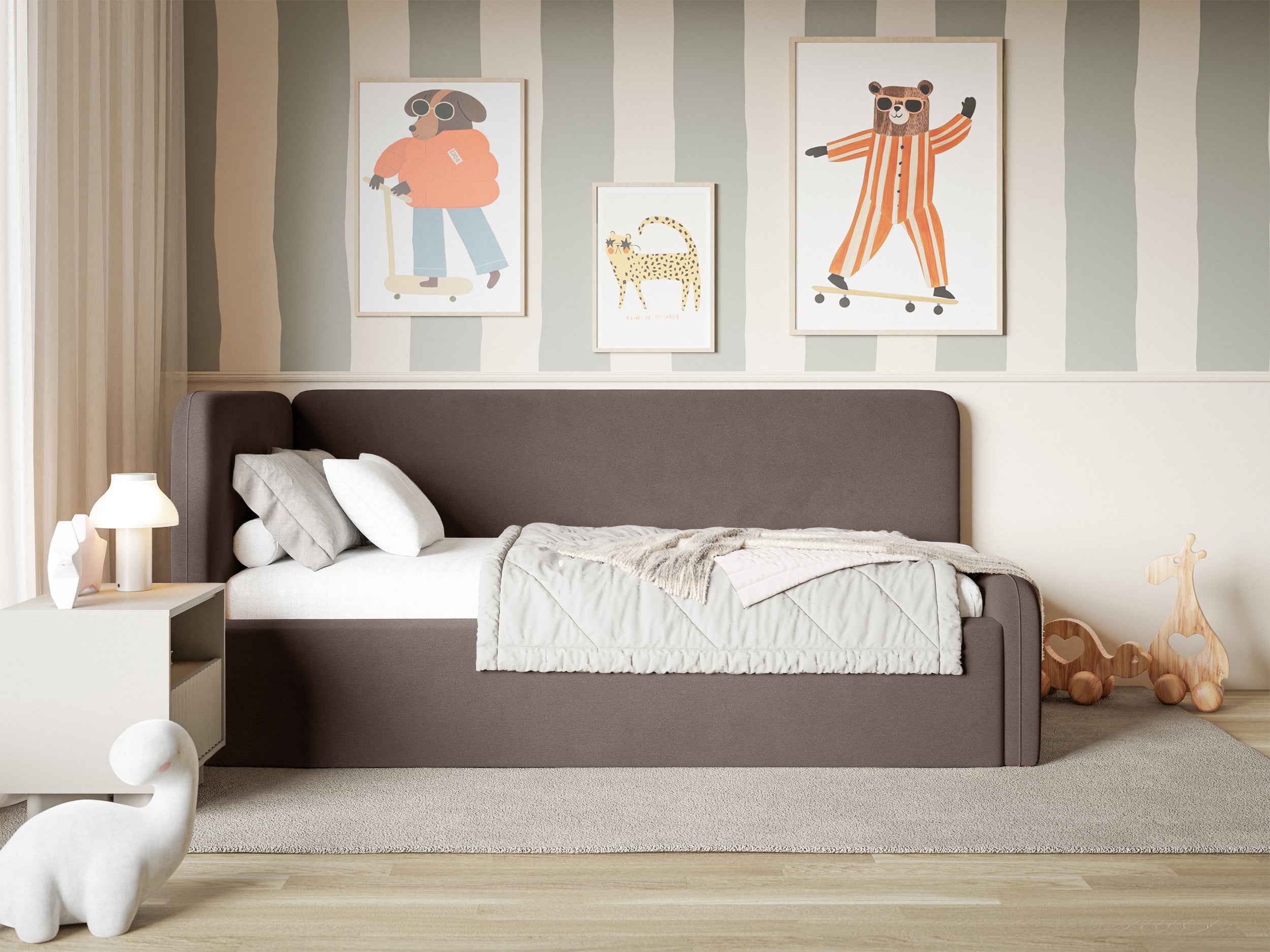 selsey-fanklo-jugendbett-90x200-cm-linksseitig-mit-stauraum-brauner-velours image 4