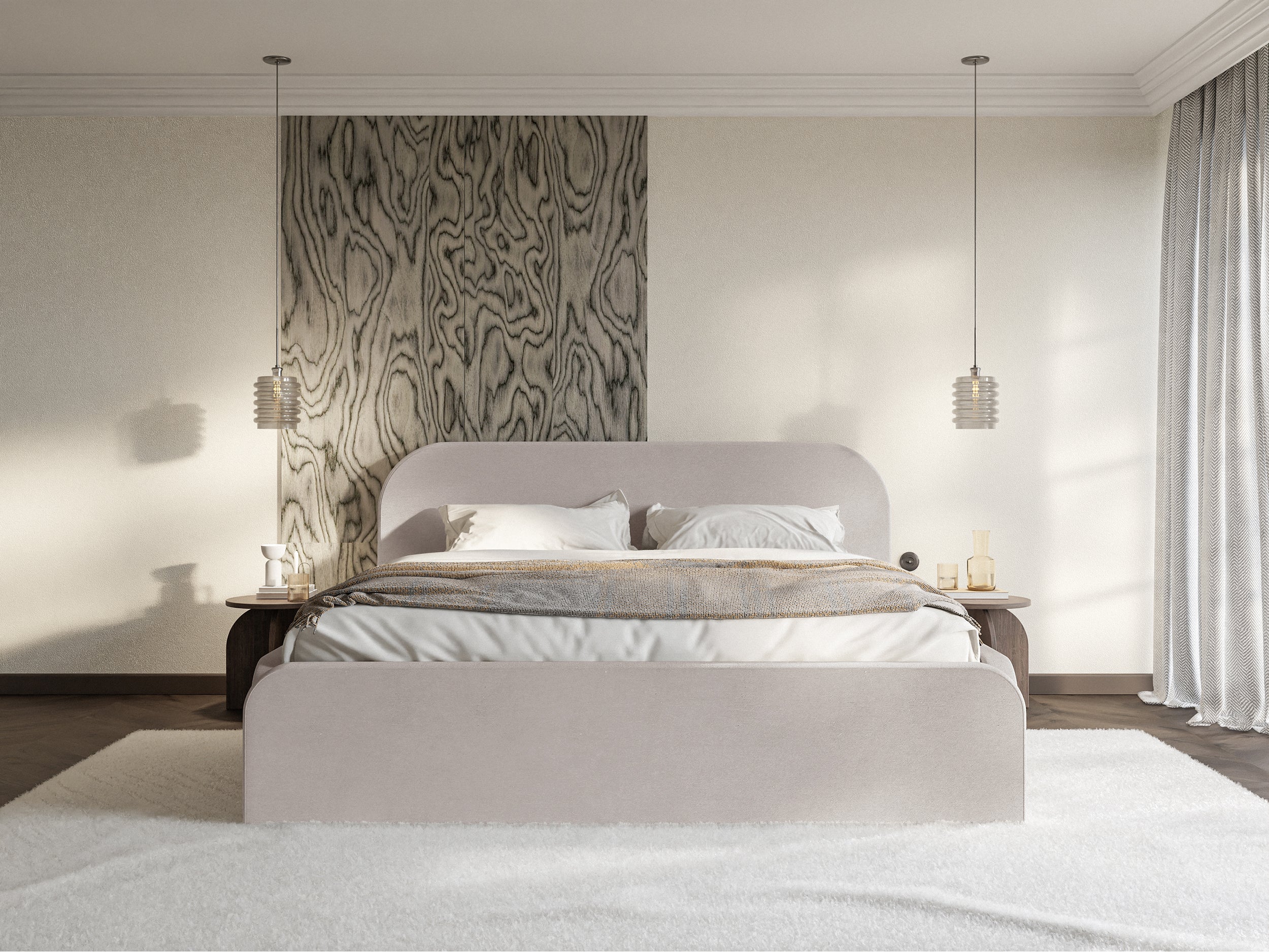 selsey-umike-gepolstertes-bett-140x200-cm-mit-stauraum-grau-beiger-velours-wasse image 3