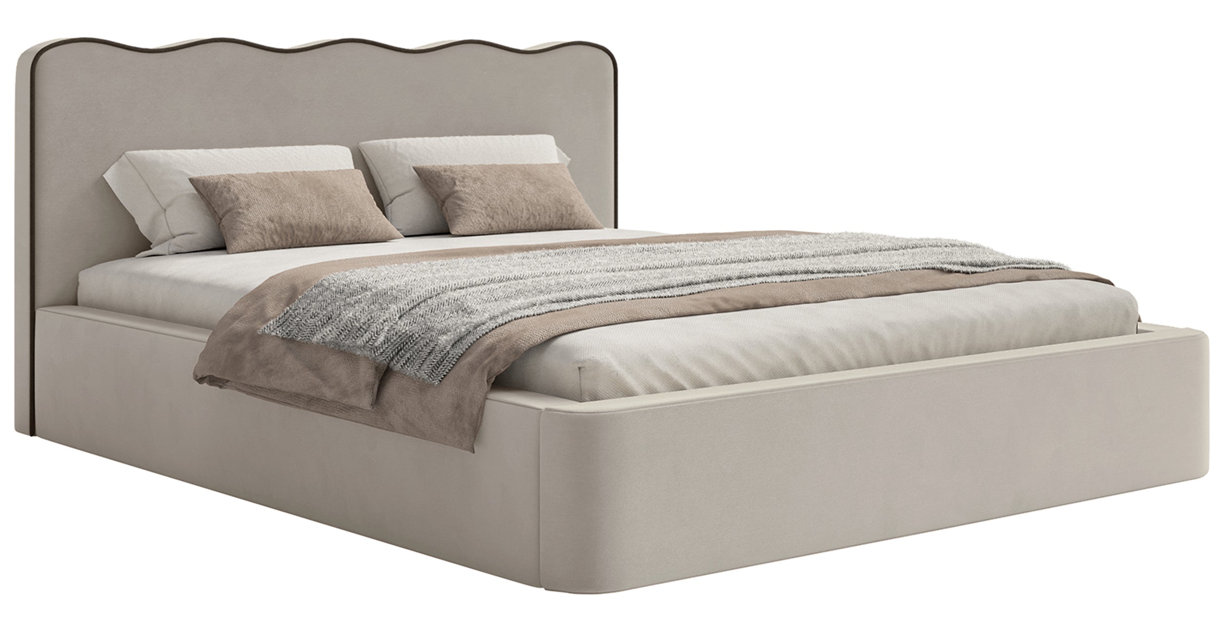 selsey-duney-polsterbett-180x200-cm-beige-samt image 1